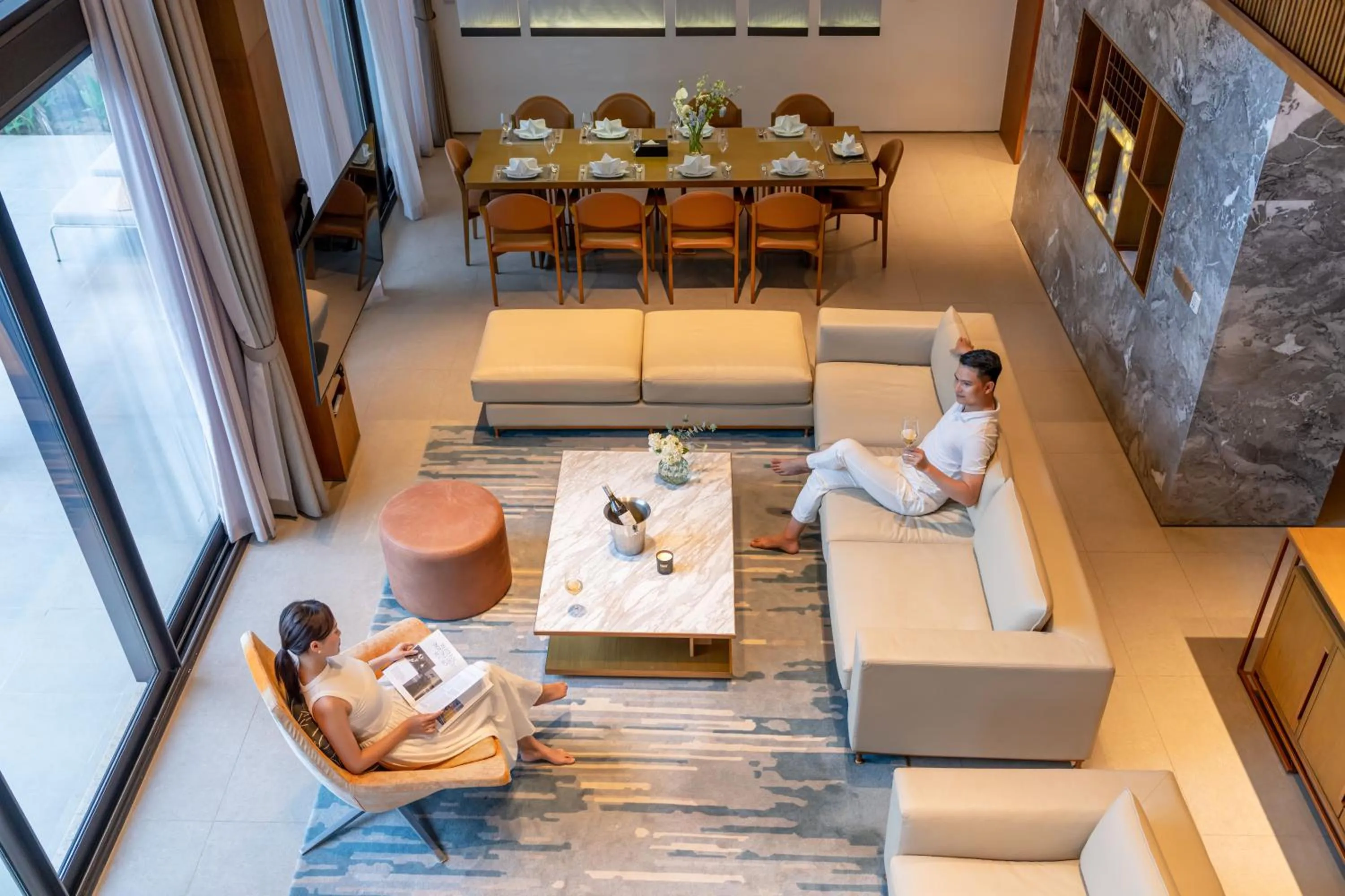 Living room in The Five Villas & Resort Quangnam - Danang