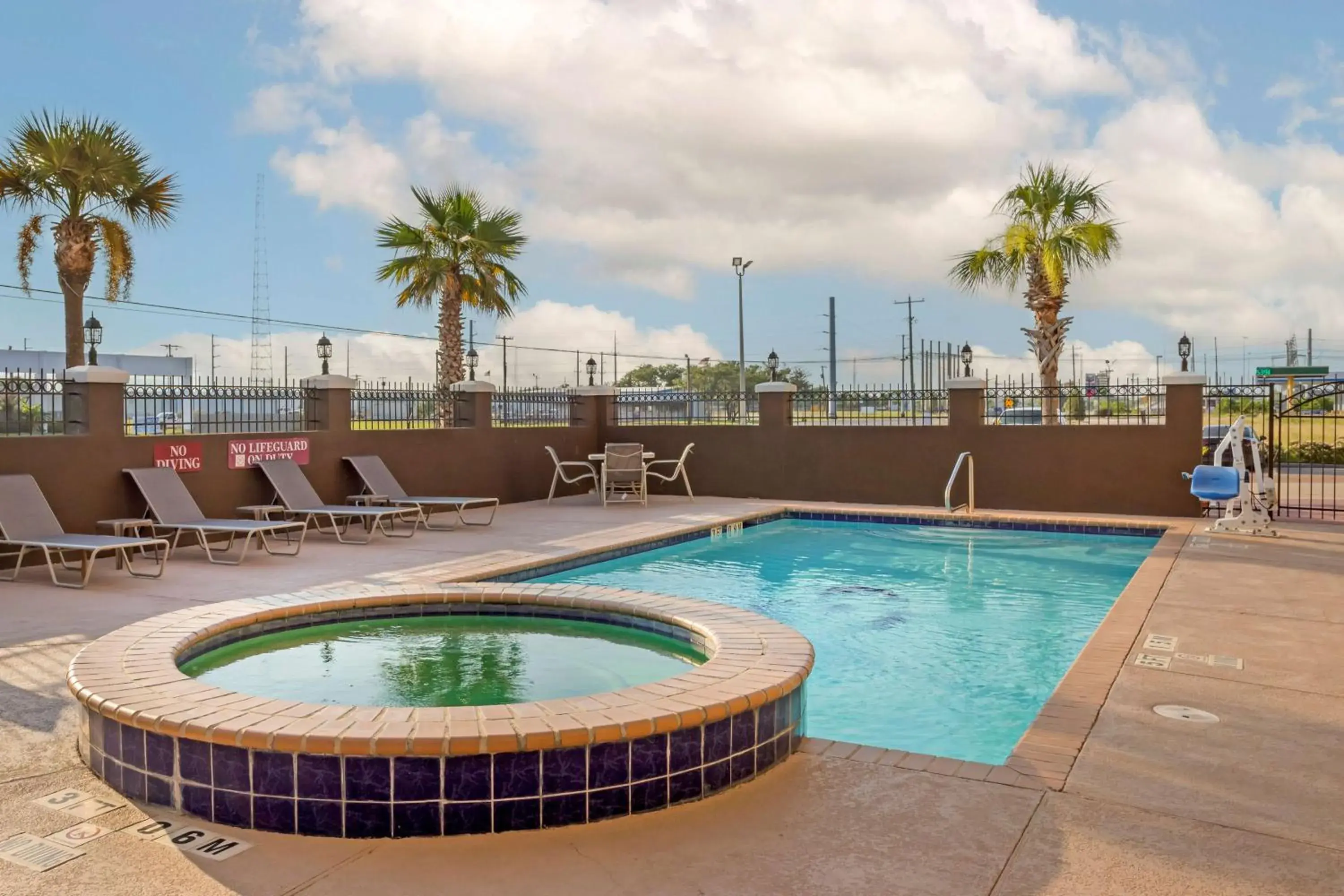 Pool view in Best Western Texas City Pool view in Best Western Texas City