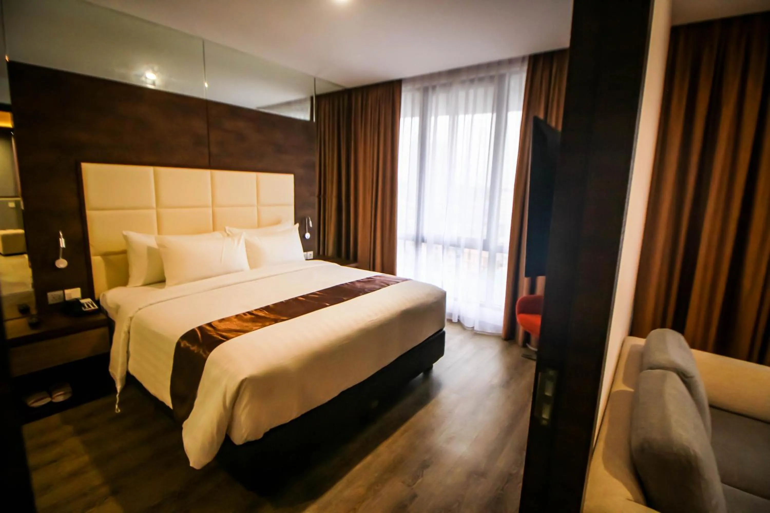 Bedroom, Bed in Asialink Hotel Batam by Prasanthi