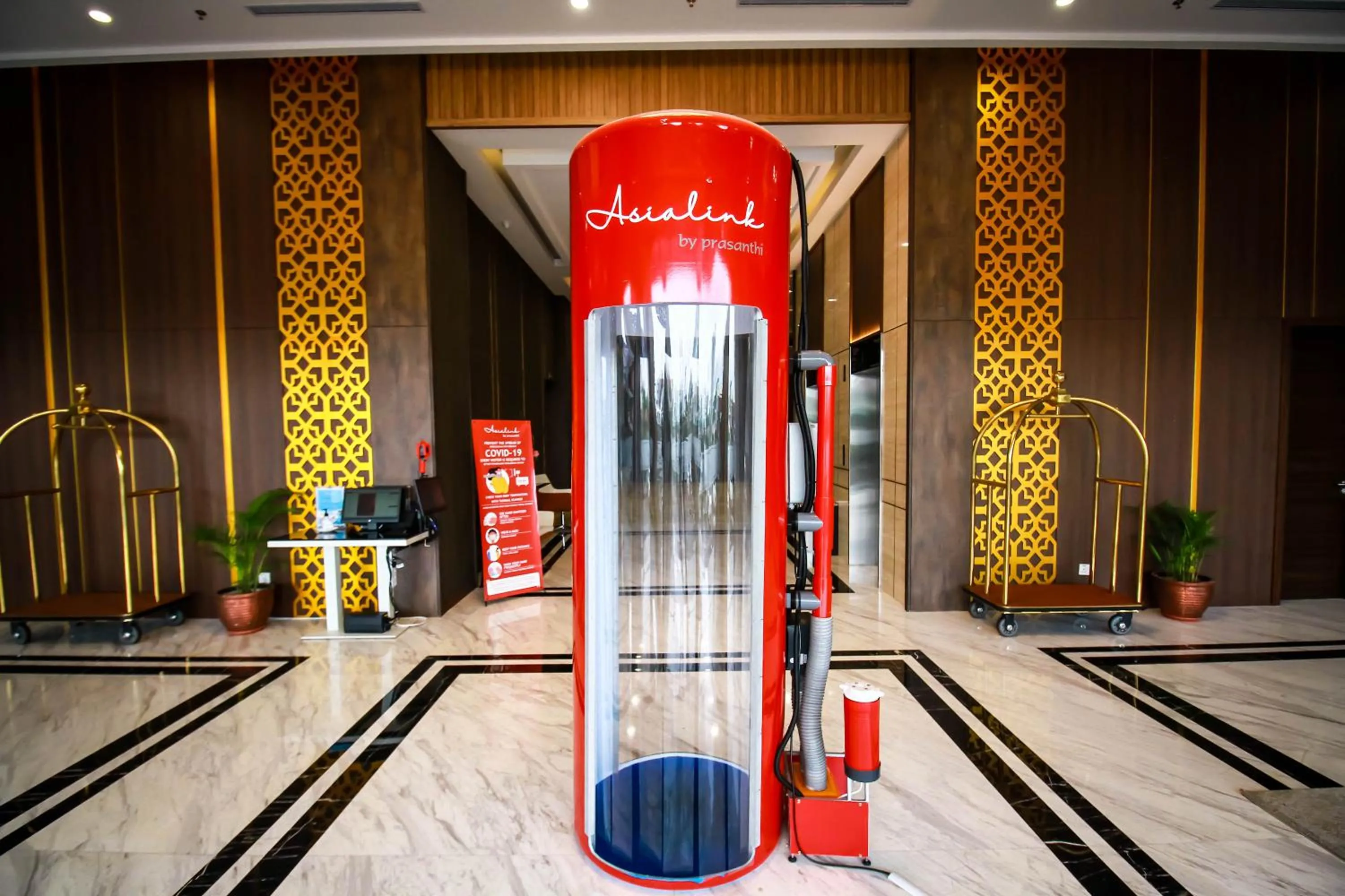 Facade/entrance in Asialink Hotel Batam by Prasanthi