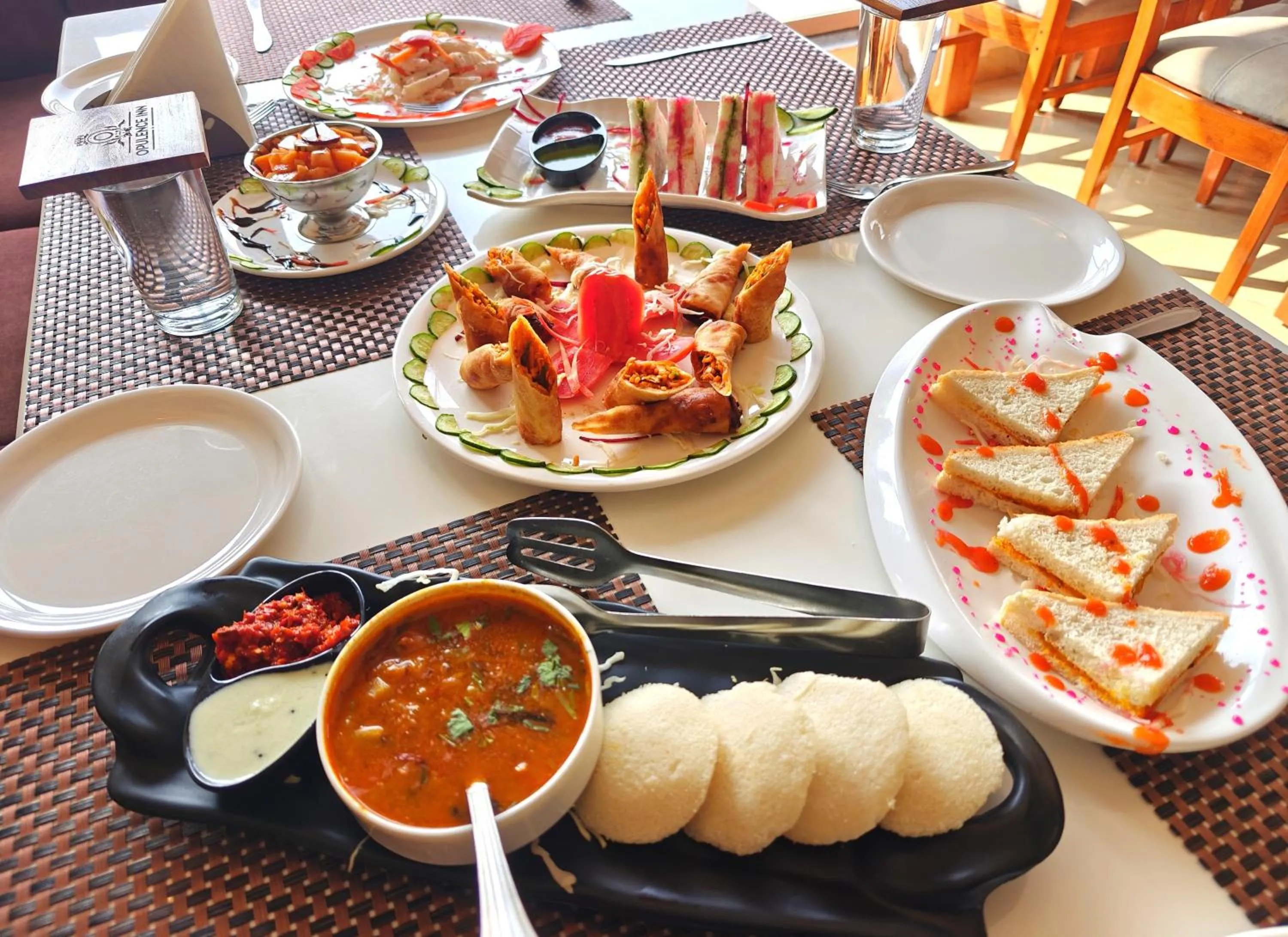 Restaurant/places to eat in Opulence Inn - 500 Meters From Railway Station