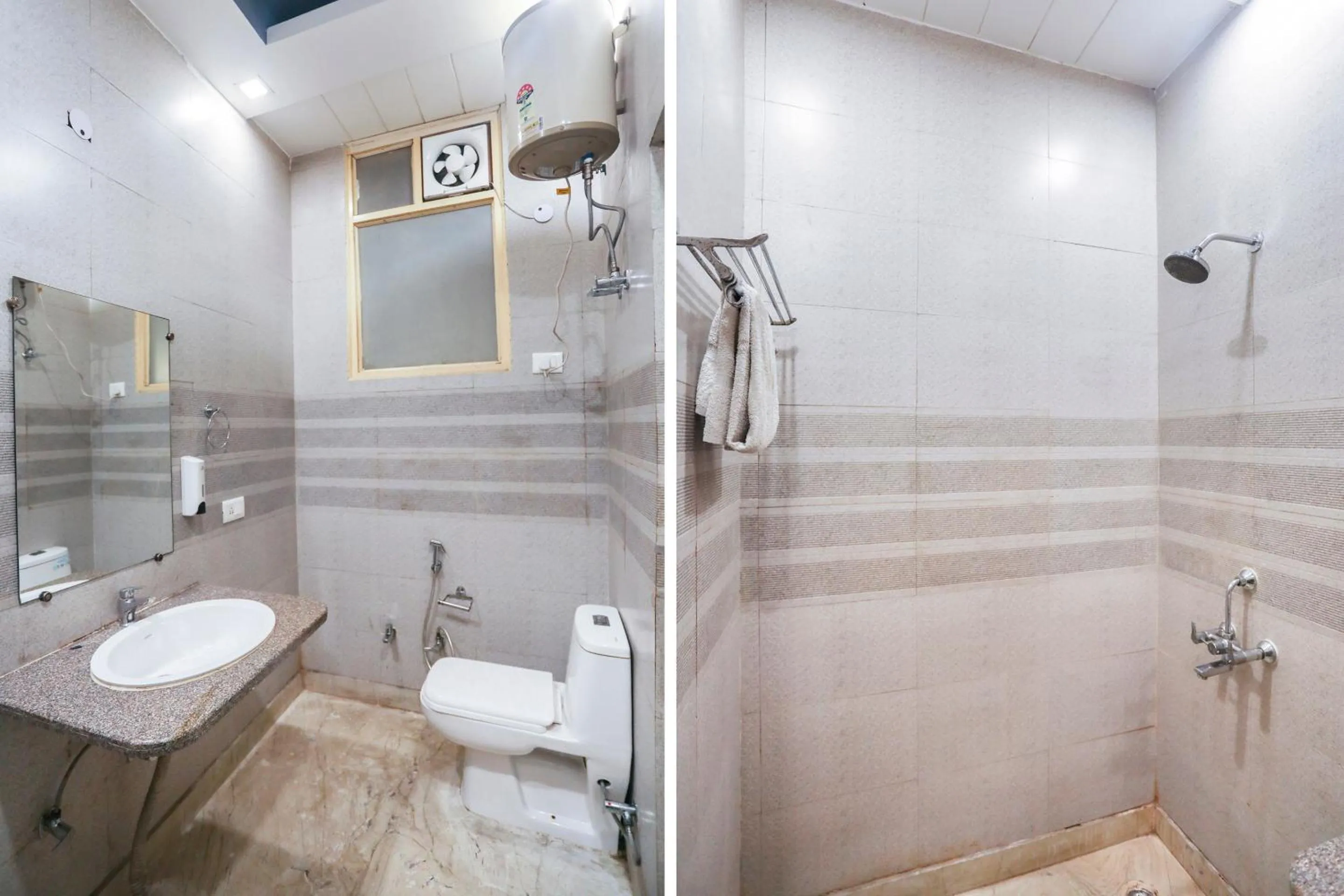 Bathroom in OYO Cladis Near Mall Of India