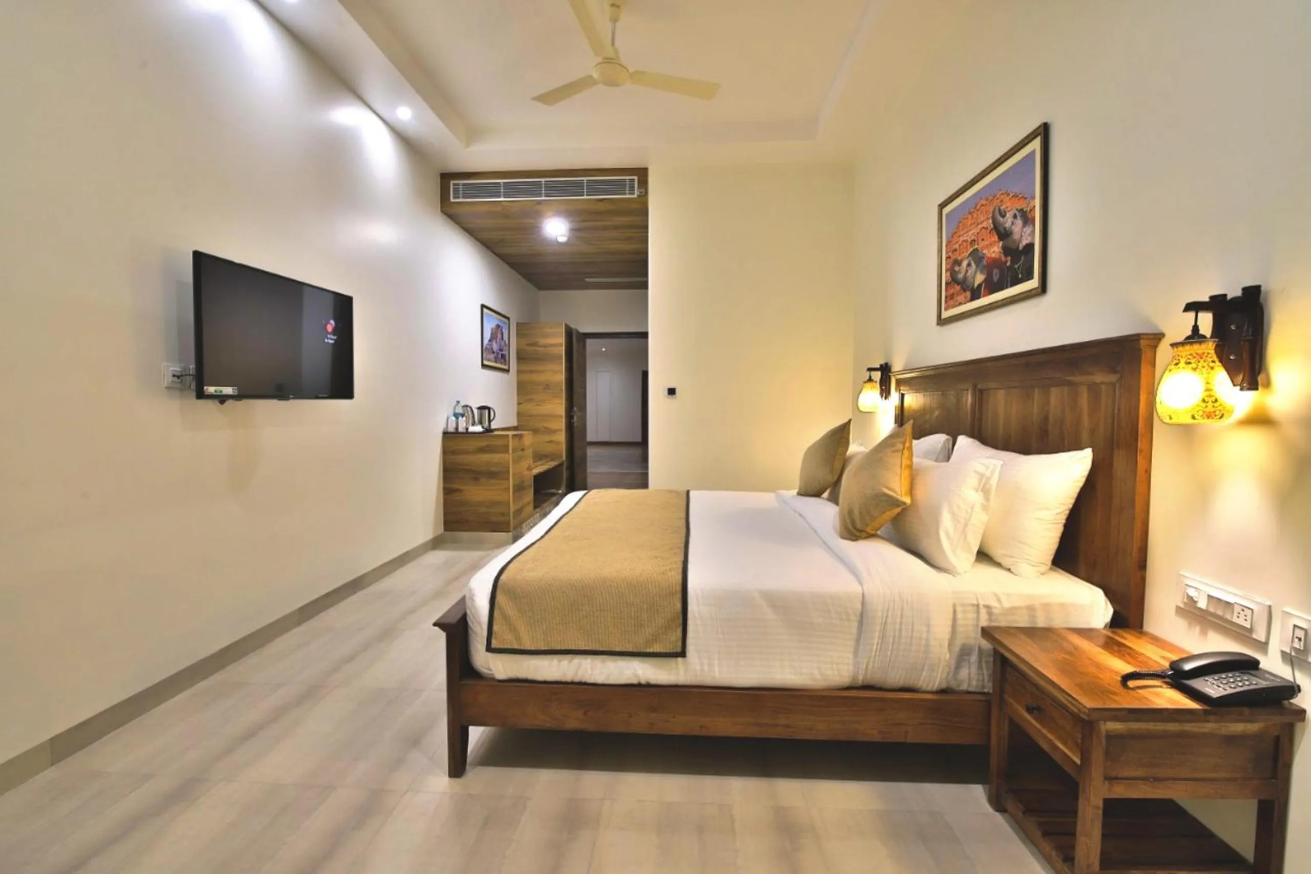 Bedroom, Bed in RUDRA VILAS - A Royal Heritage Hotel