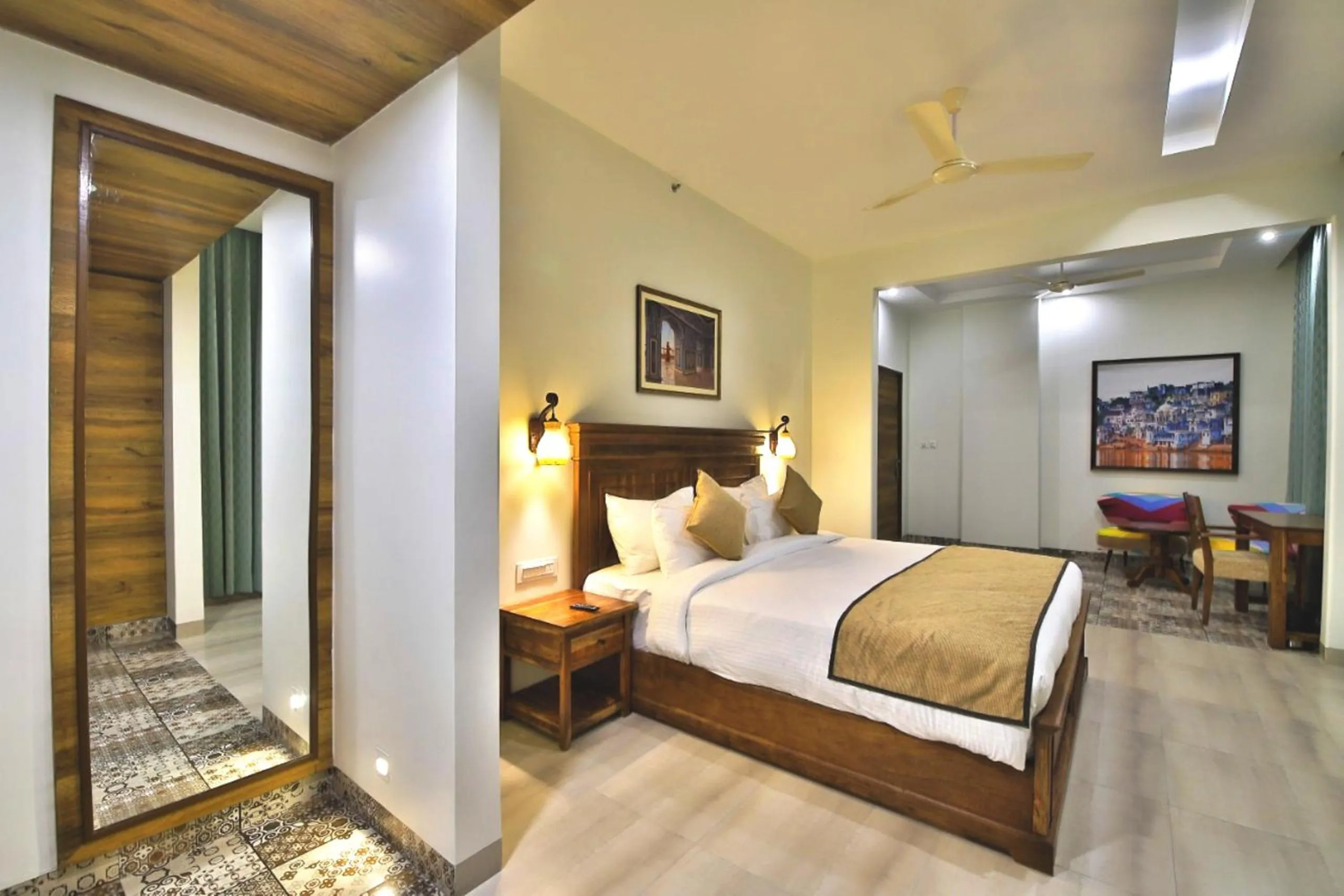 Bedroom, Bed in RUDRA VILAS - A Royal Heritage Hotel