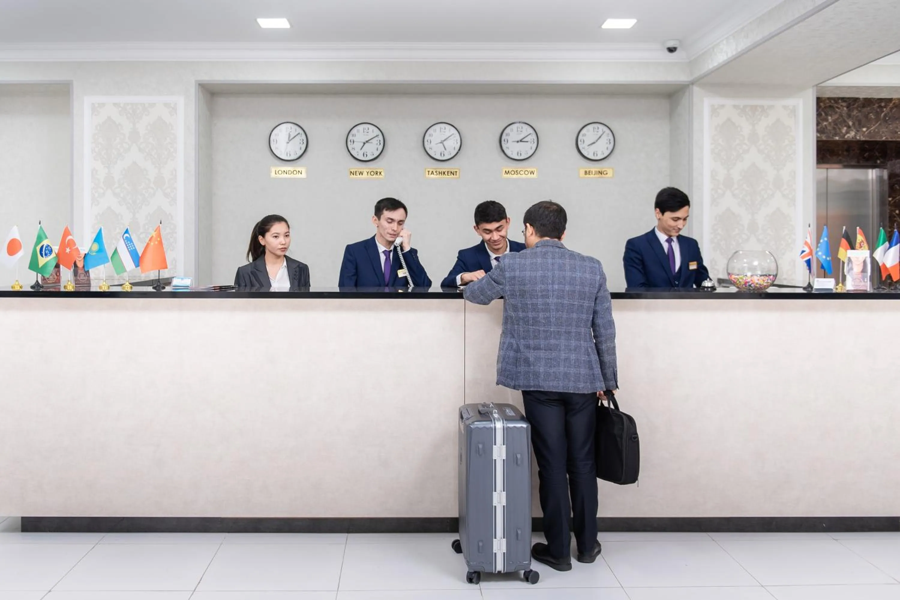 Lobby or reception in Michelin Hotel