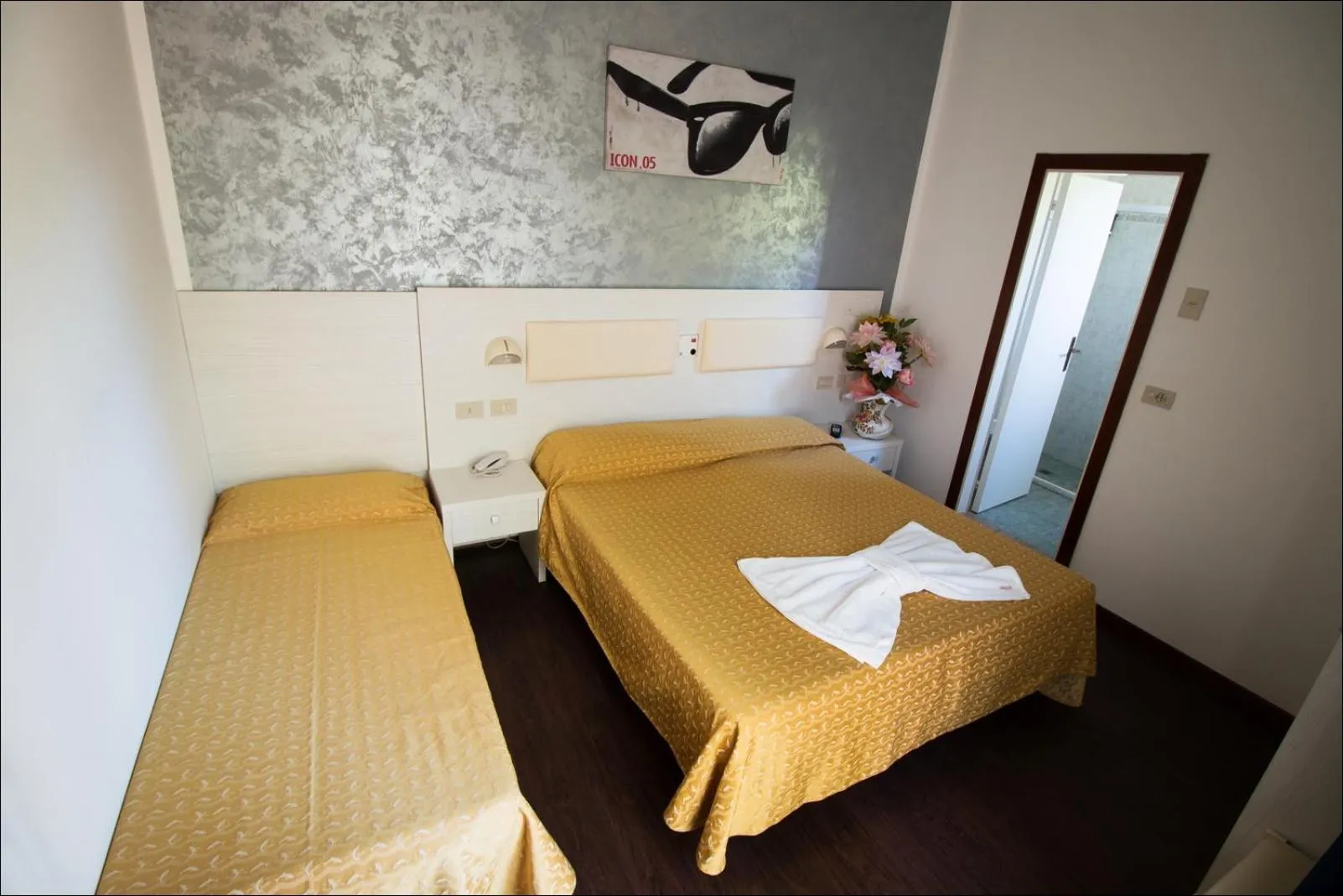 Bed in Hotel Belfiore