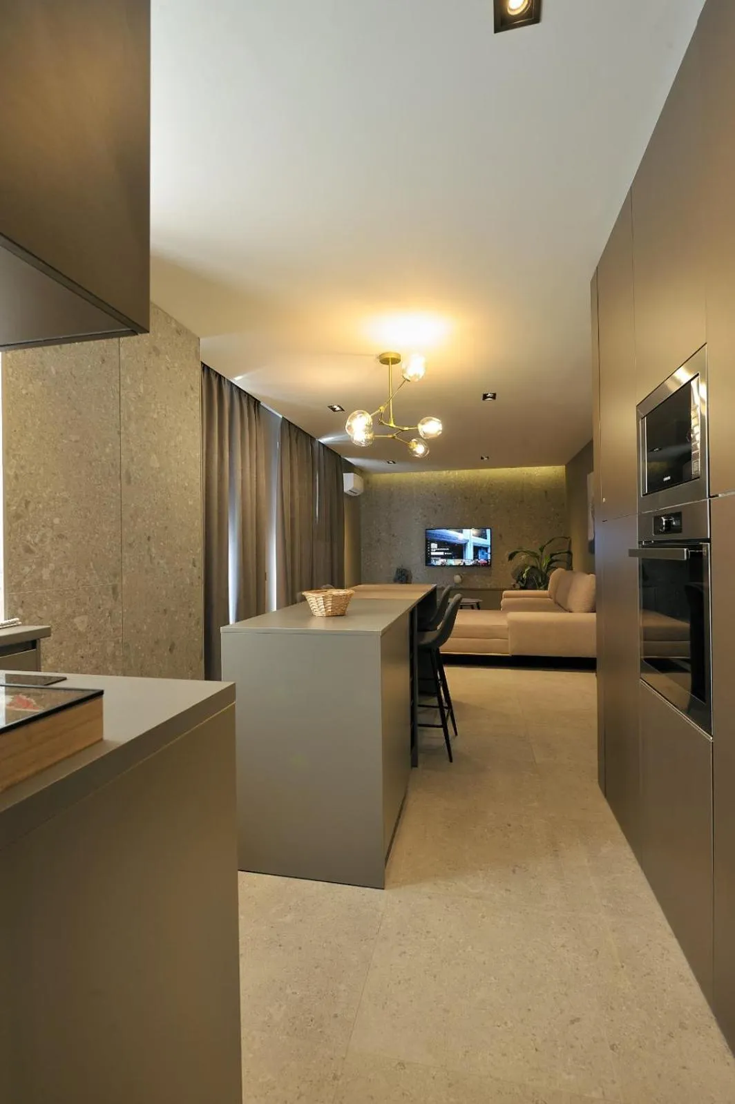 Kitchen or kitchenette in Sofia Apartments
