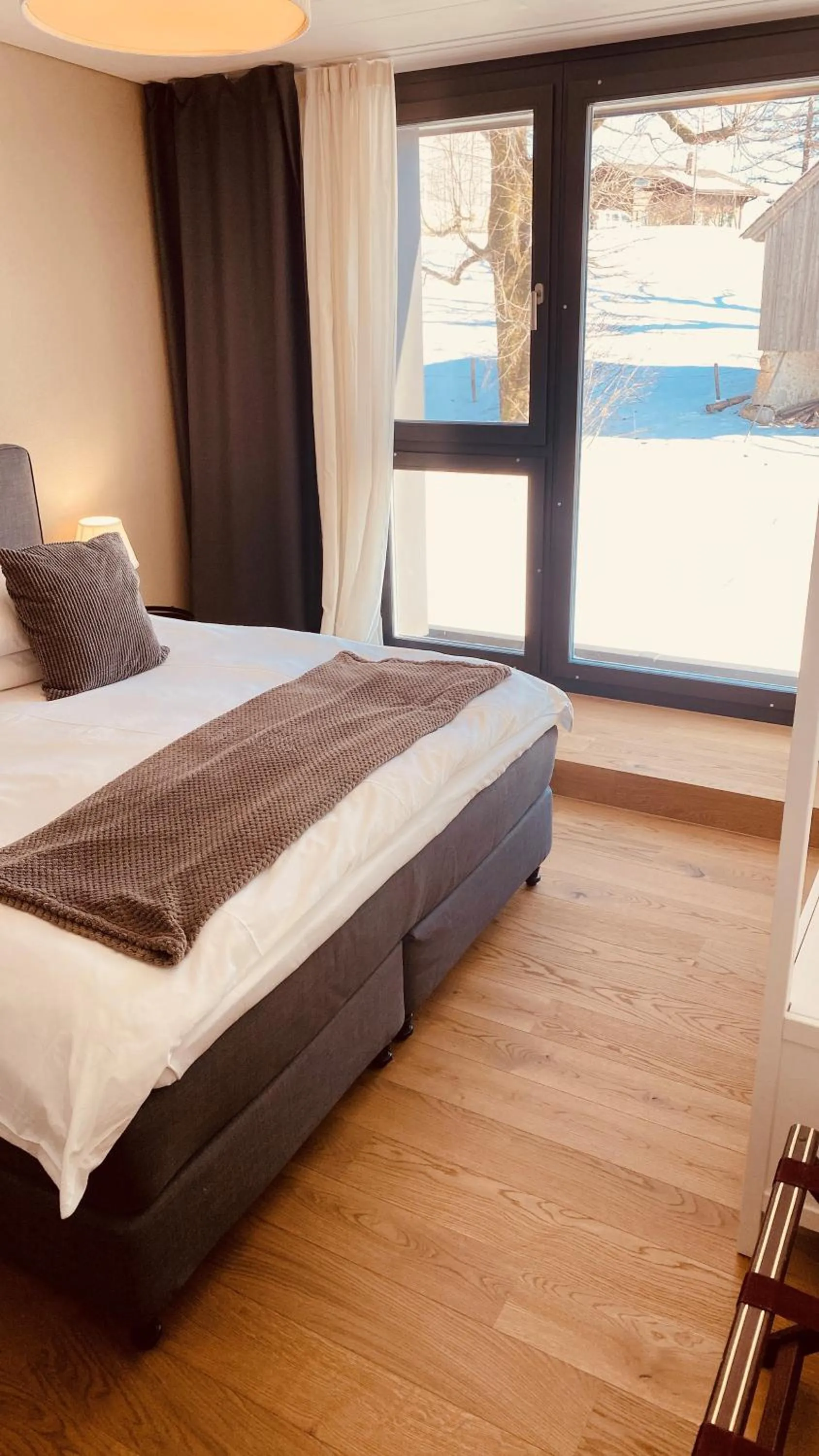 Bed in Hotel de l’Ours Preles