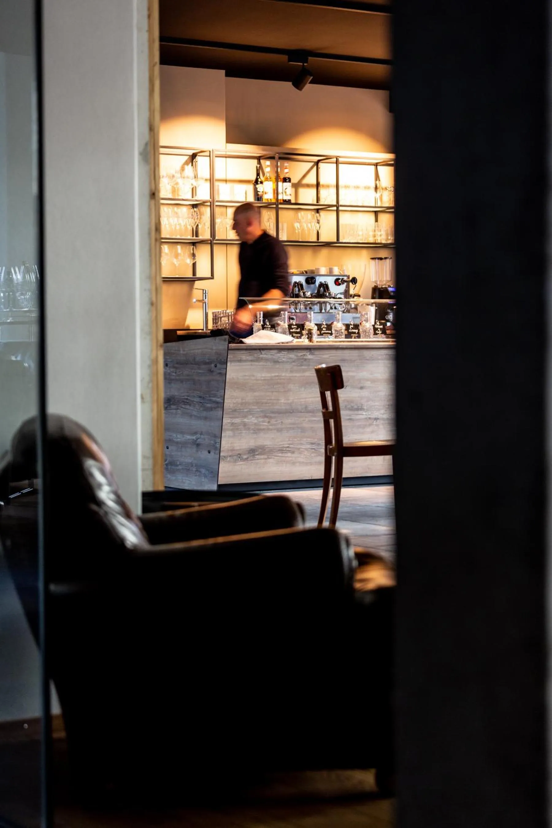 Lounge or bar in Hotel de l’Ours Preles