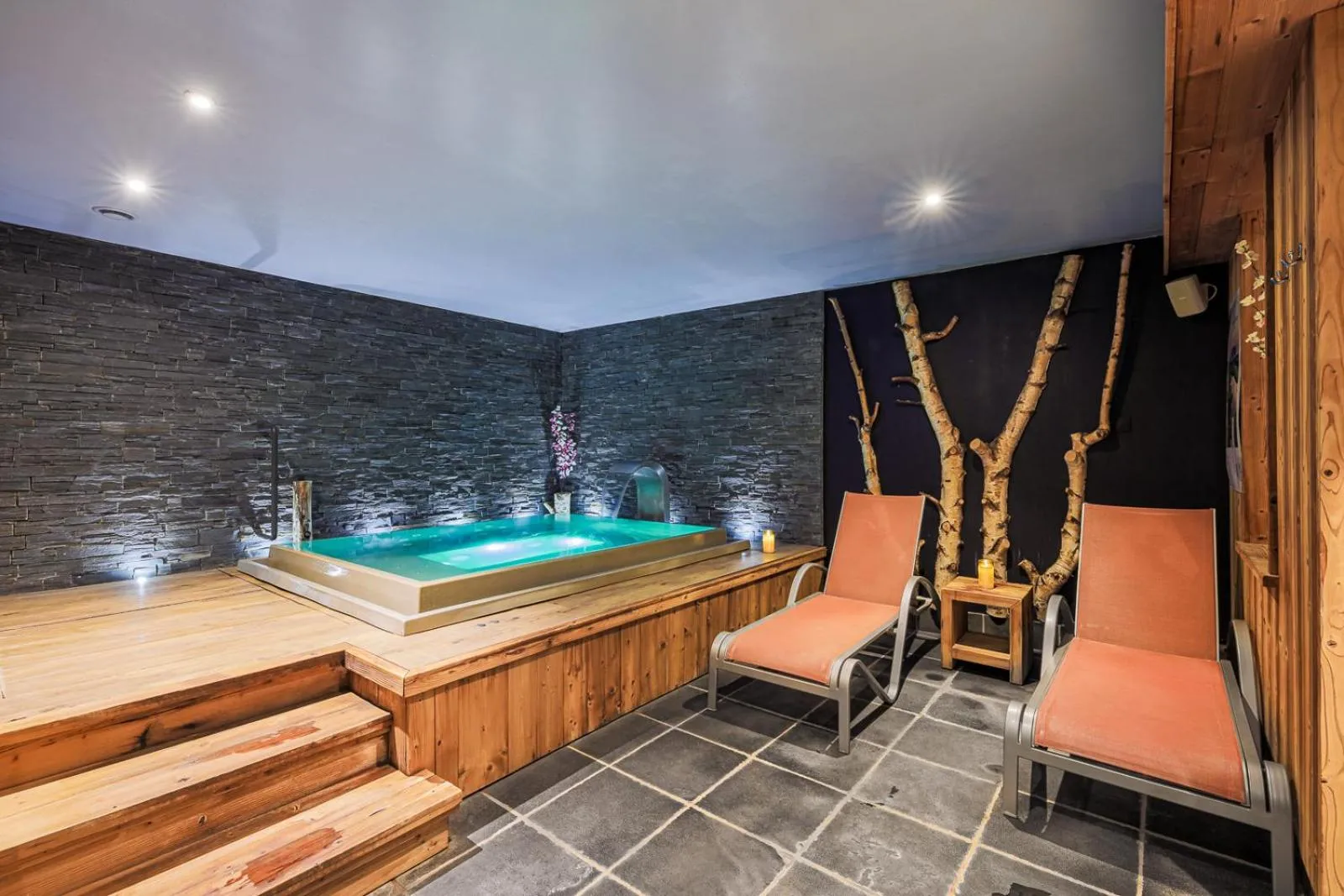 Hot Tub, Swimming Pool in Hôtel et Spa les Clarines