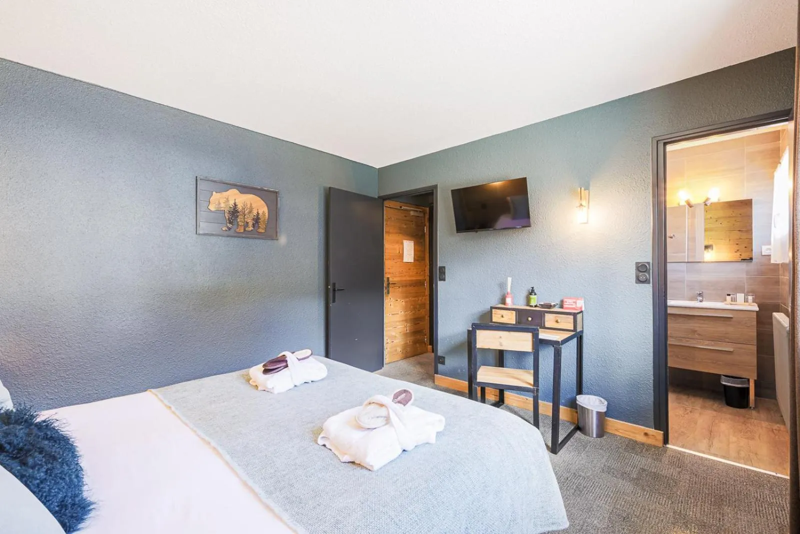 Bed in Hôtel et Spa les Clarines