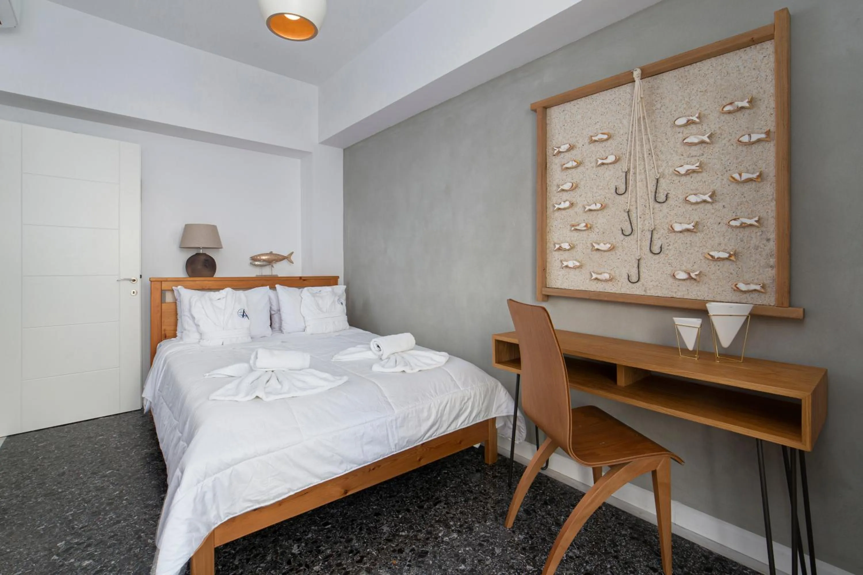 Bed in Andros 4 All Seasons Villas & Suites