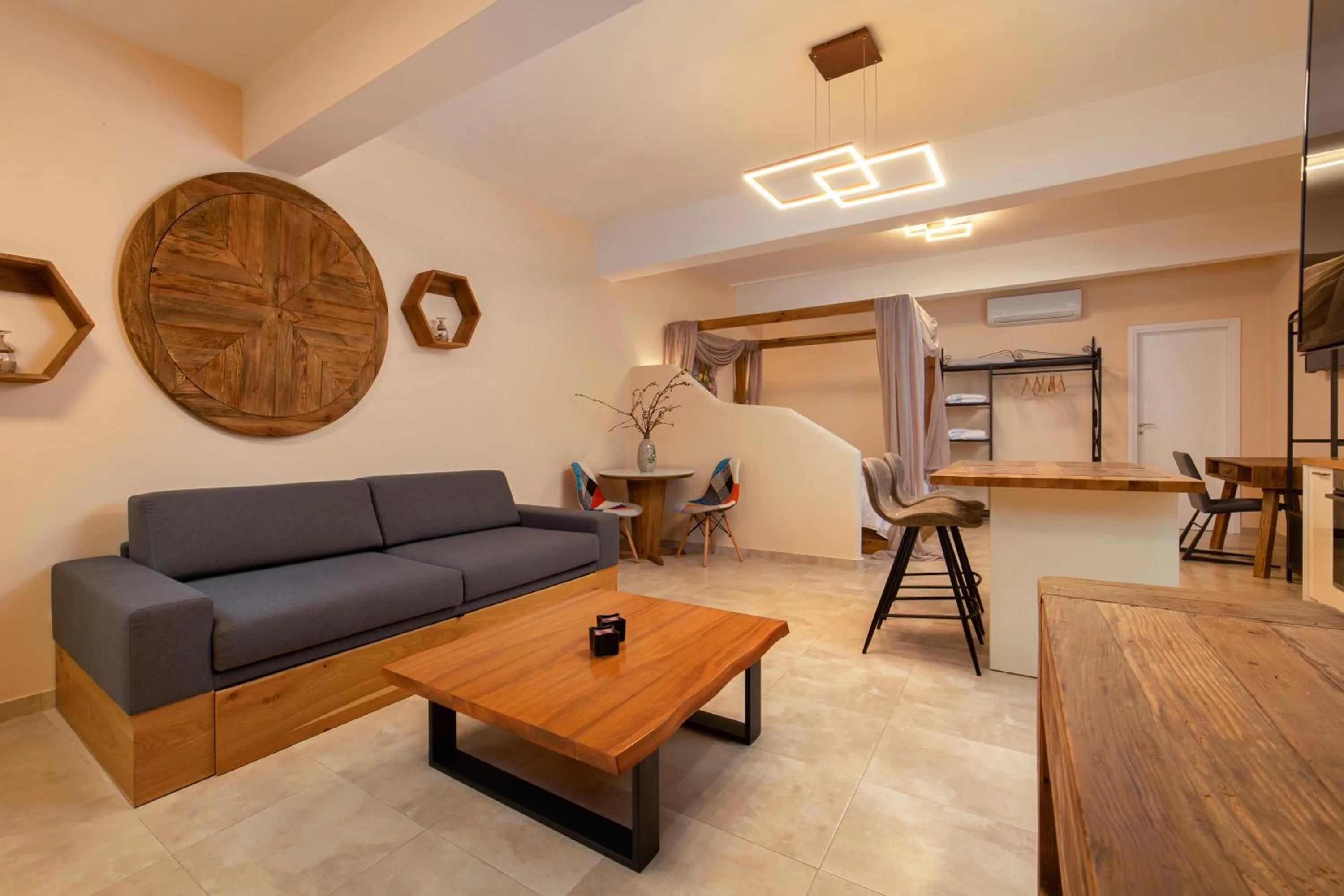 Living room in Andros 4 All Seasons Villas & Suites