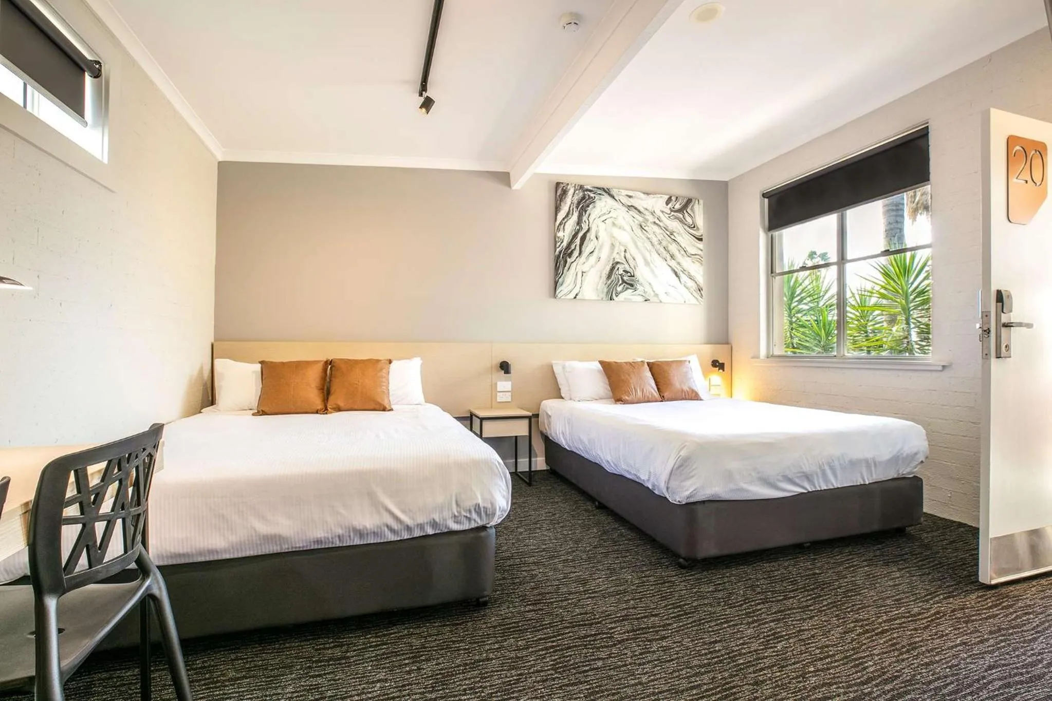 Bedroom, Bed in Nightcap at Colyton Hotel