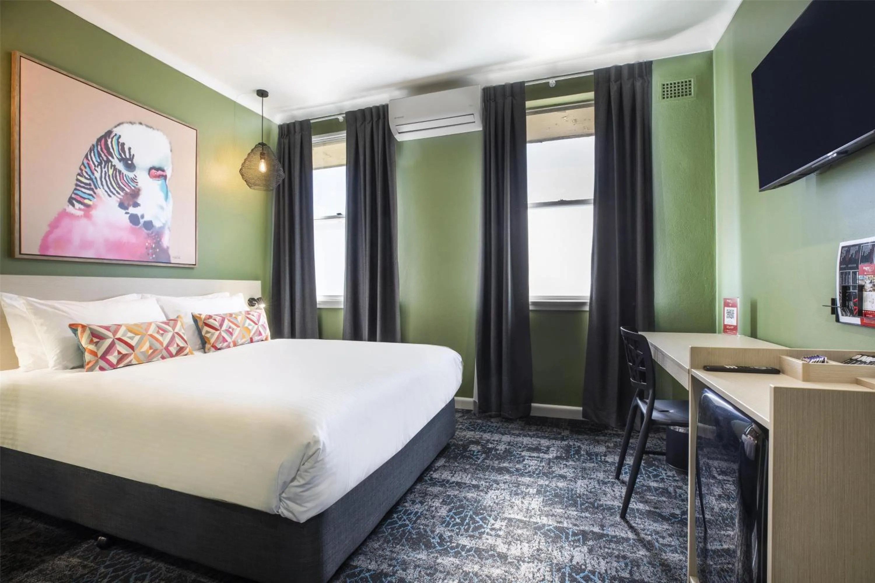 Bedroom, Bed in Nightcap at Pritchards Hotel