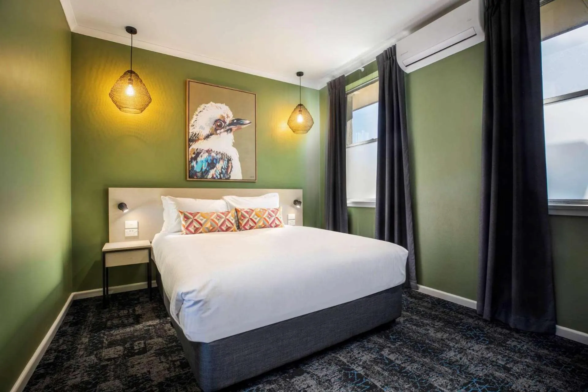 Bedroom, Bed in Nightcap at Pritchards Hotel