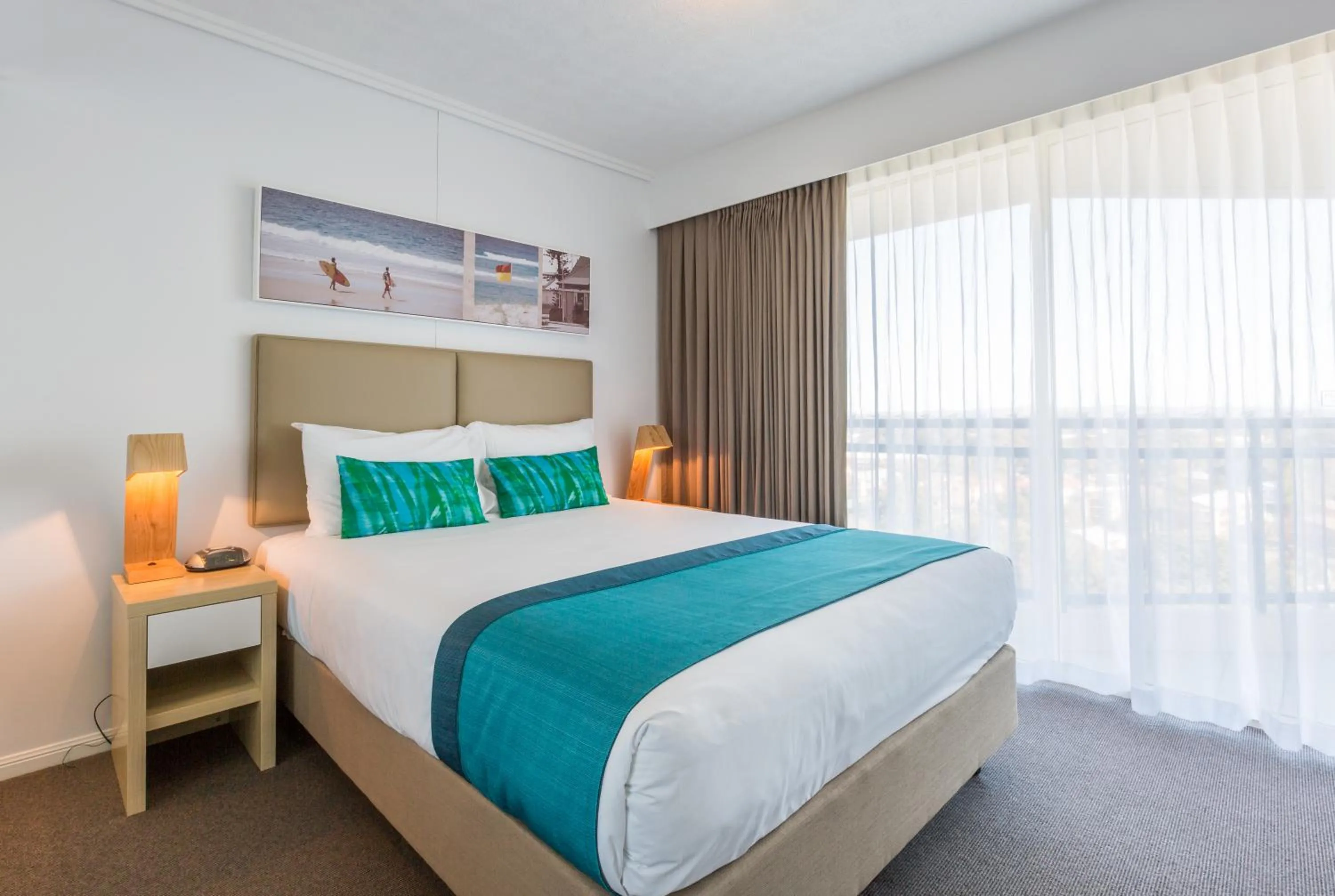 Bedroom, Bed in Club Wyndham Kirra Beach