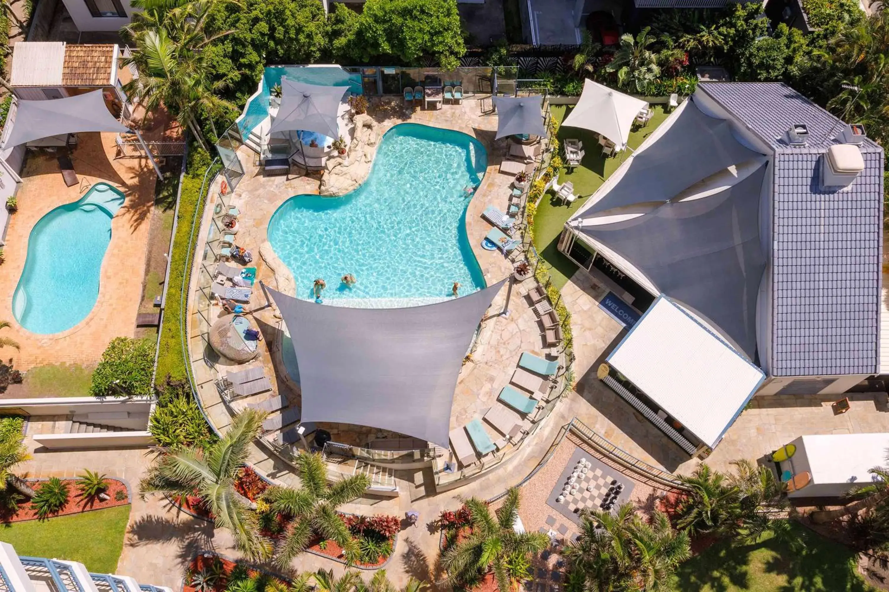 Pool view in Club Wyndham Kirra Beach Pool view in Club Wyndham Kirra Beach