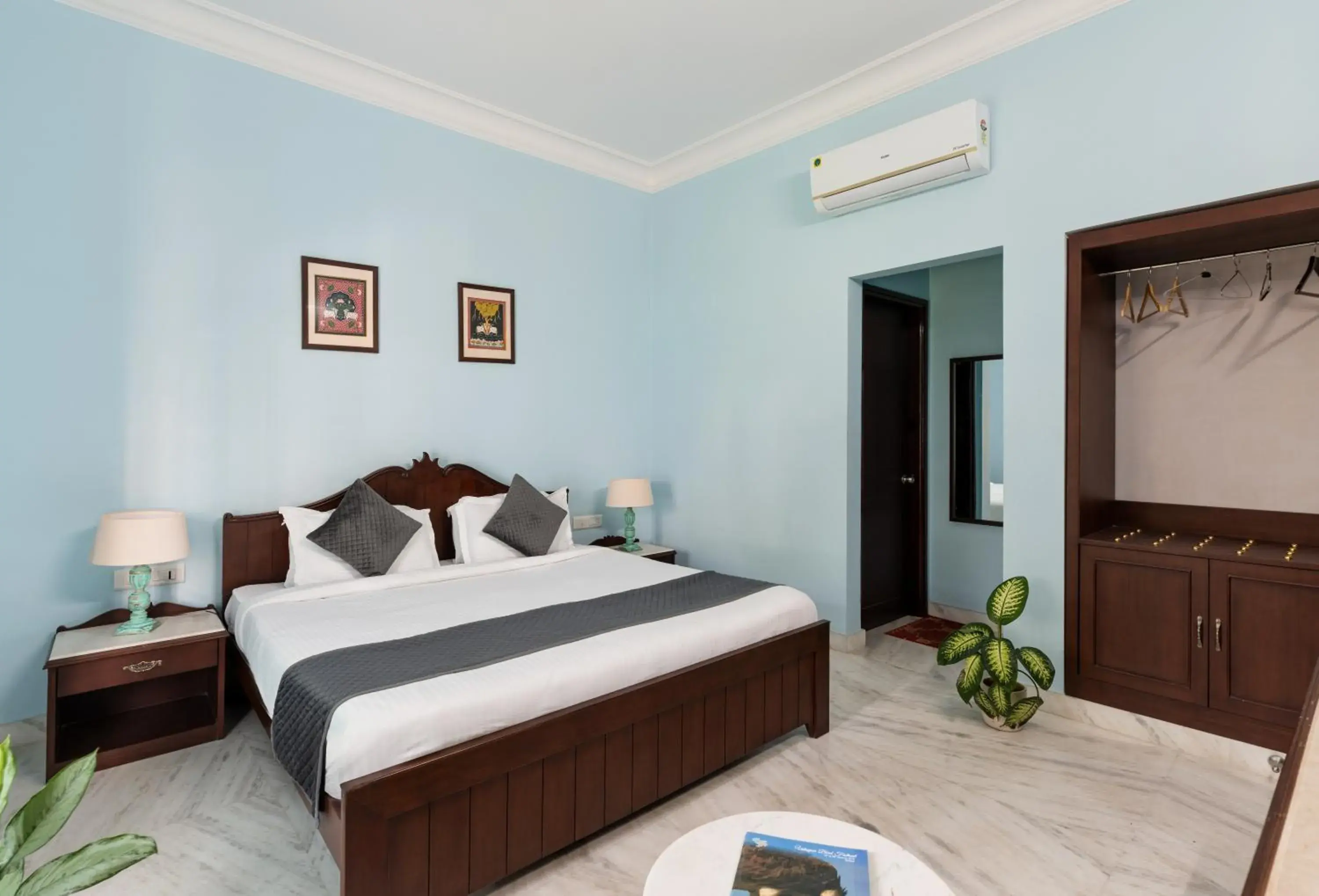 Bed in Chandra Vilas Heritage stay Bed in Chandra Vilas Heritage stay