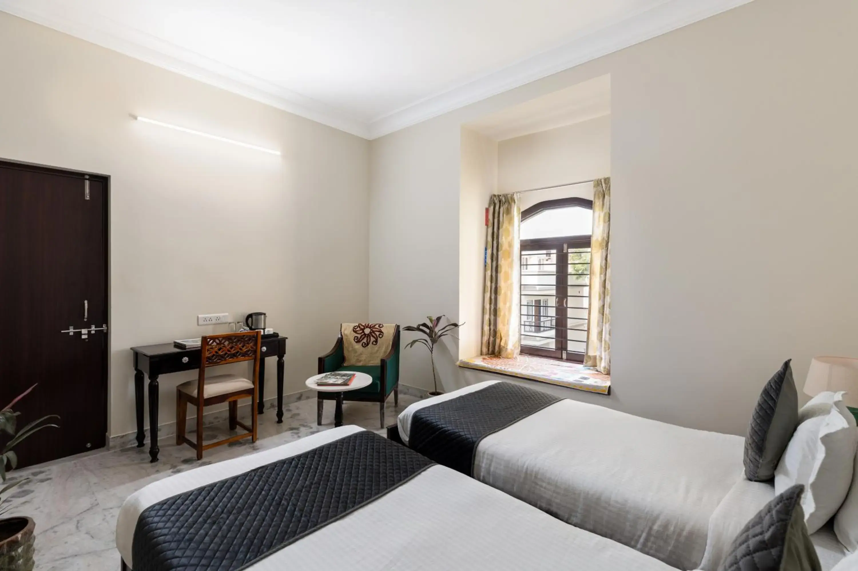 Bedroom, Bed in Chandra Vilas Heritage stay Bedroom, Bed in Chandra Vilas Heritage stay