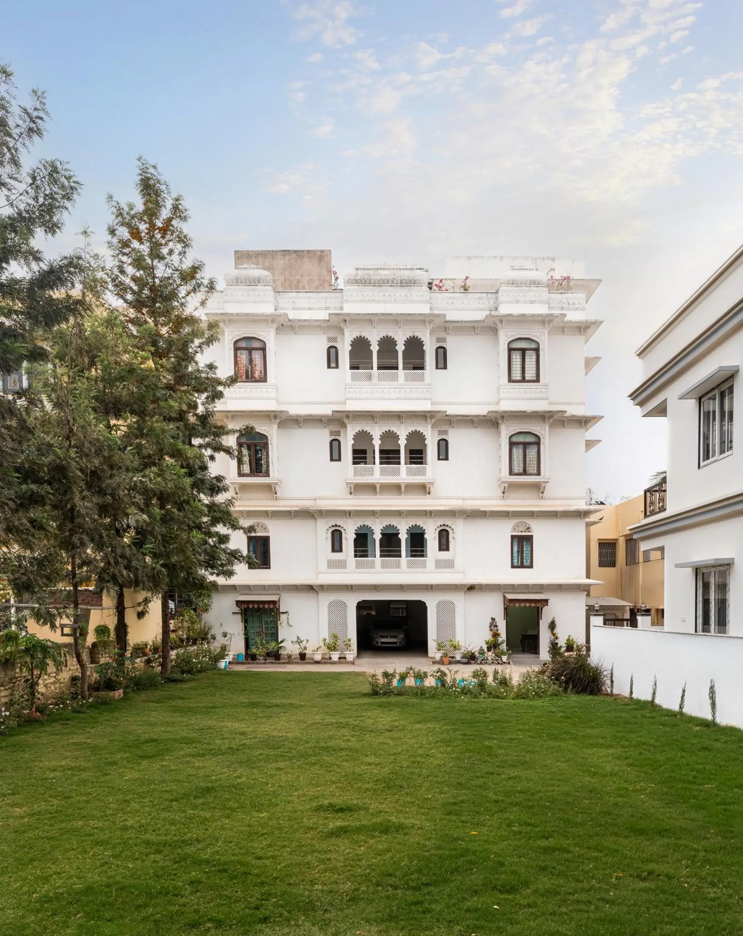 Garden view in Chandra Vilas Heritage stay Garden view in Chandra Vilas Heritage stay
