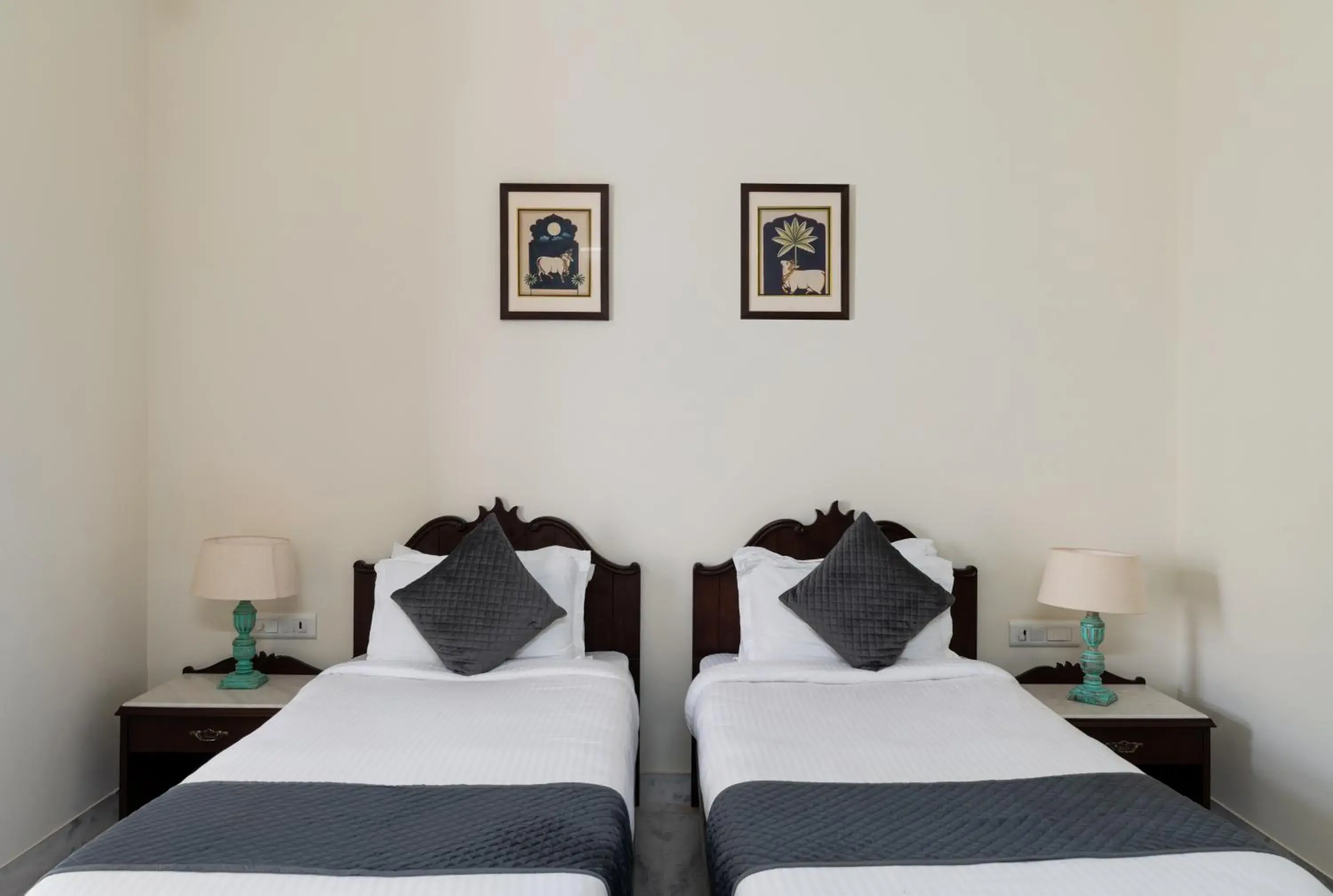 Bed in Chandra Vilas Heritage stay Bed in Chandra Vilas Heritage stay