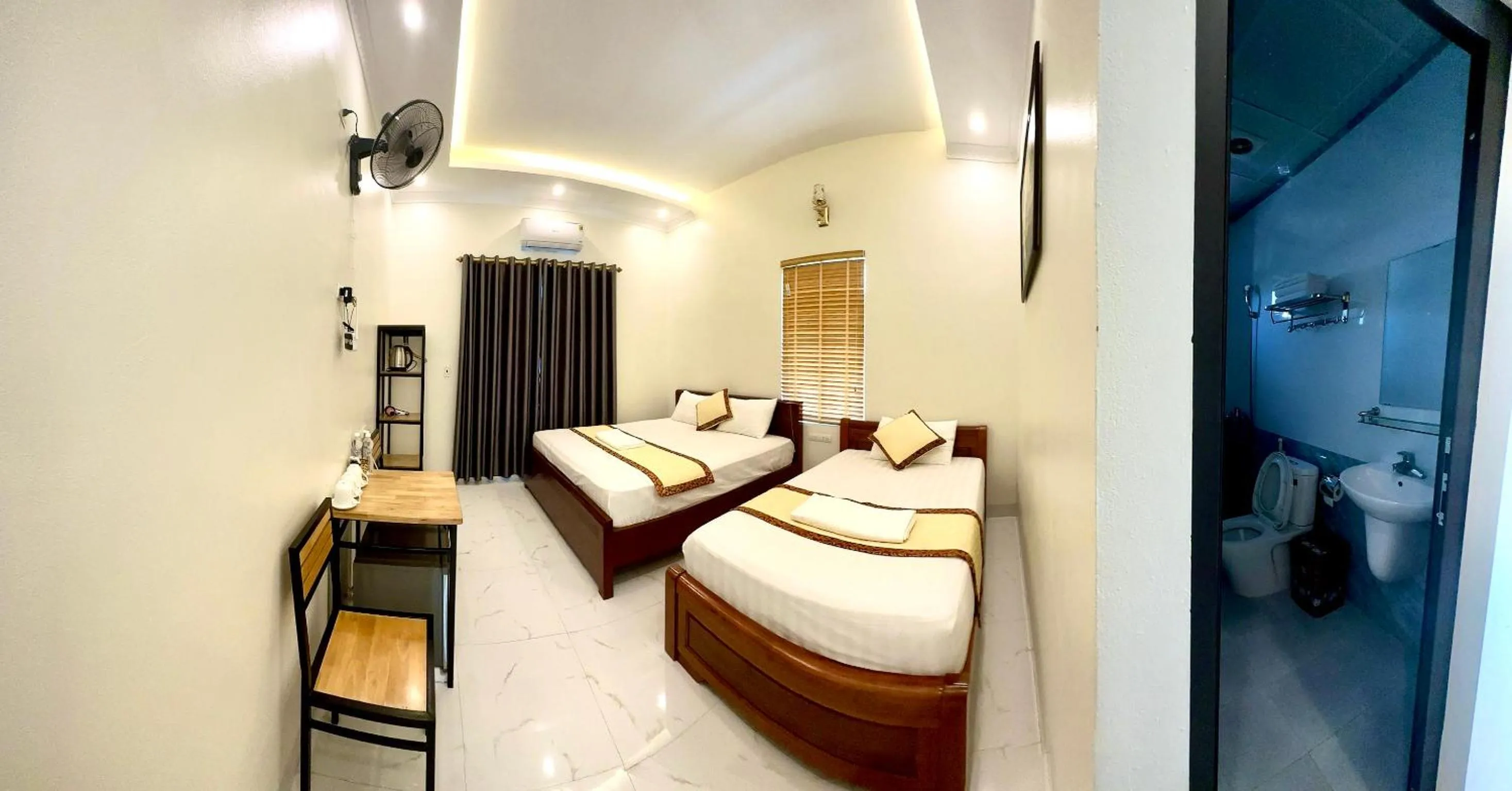 Bed in Hang Mua Sunrise Homestay