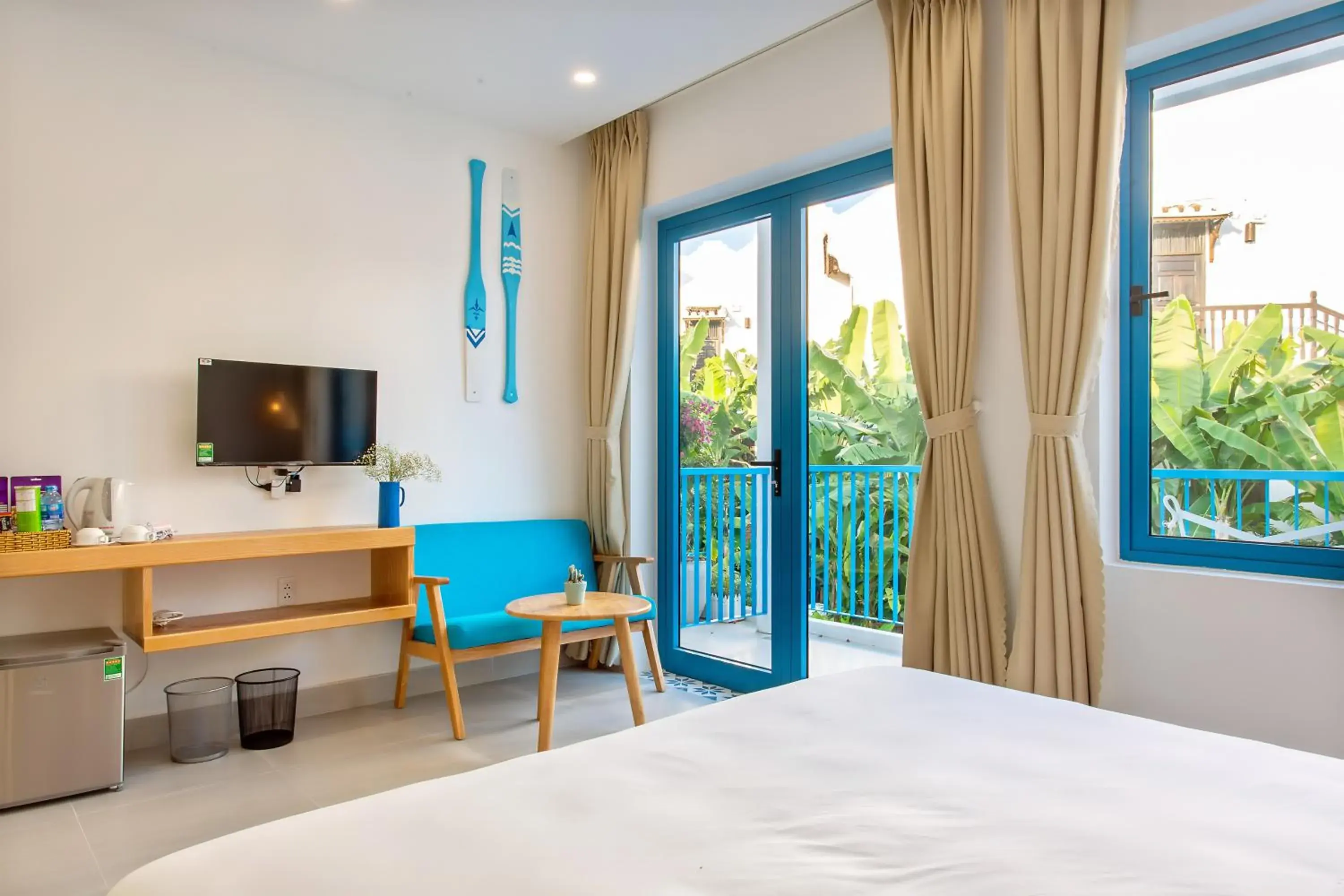 Bed in Santorin HoiAn Villa Bed in Santorin HoiAn Villa