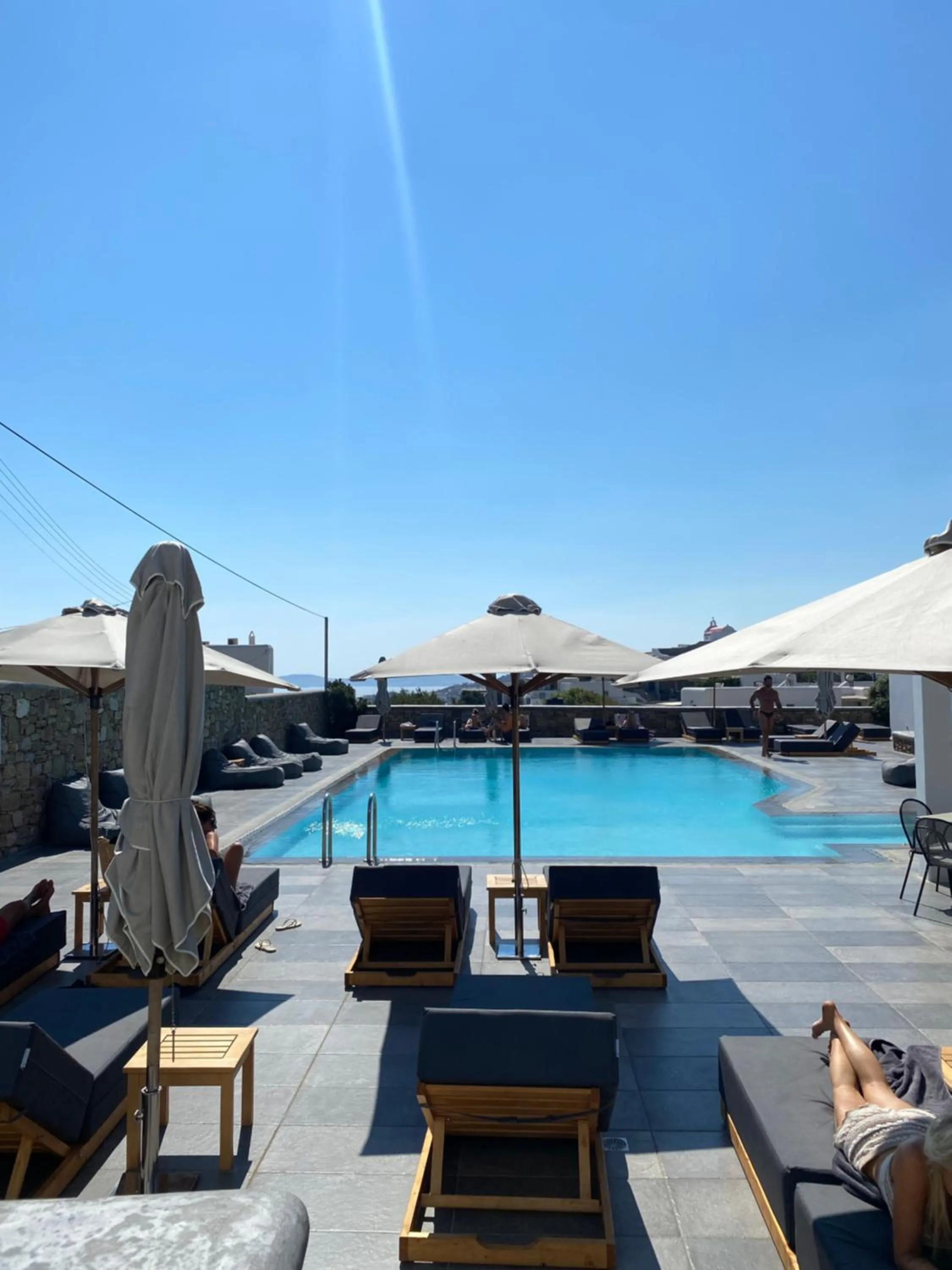 Pool view in Anna-Maria Mykonos Hotel