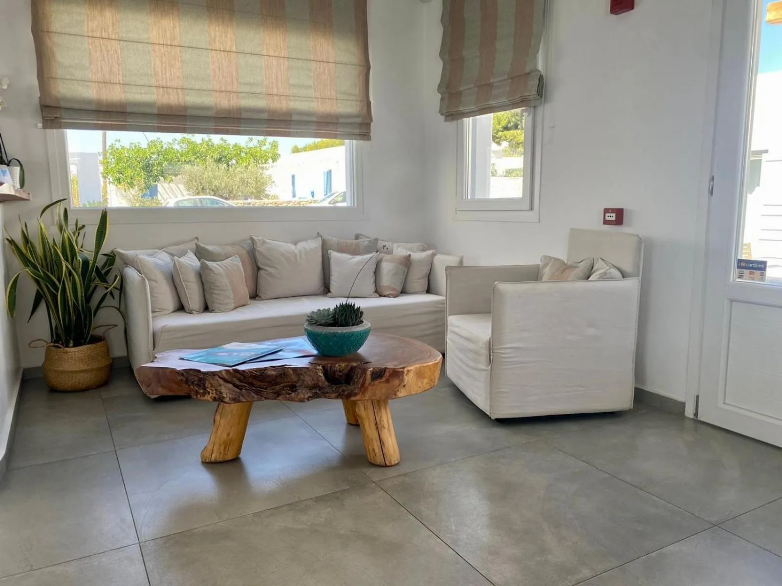 Living room in Anna-Maria Mykonos Hotel