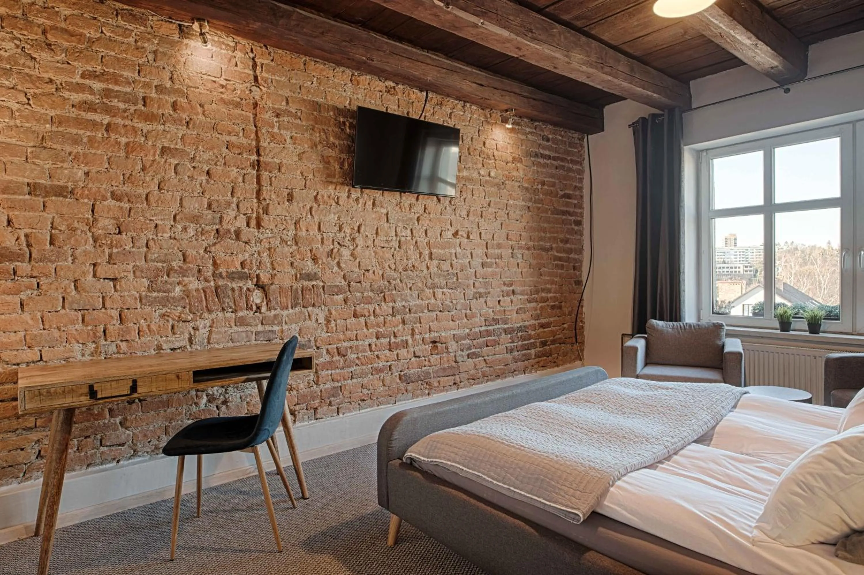 Bed in 3 Bros' Hostel Cieszyn
