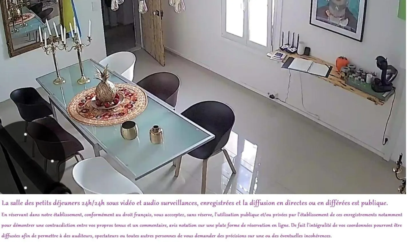 Breakfast in Bed and Breakfast P&P Nîmes-Centre