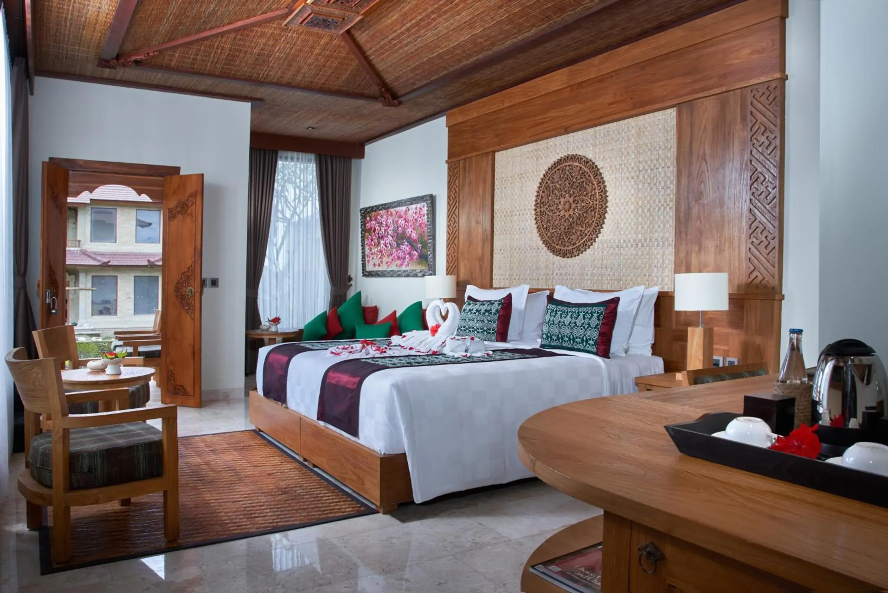 Bed in Sakti Garden Resort & Spa Bed in Sakti Garden Resort & Spa