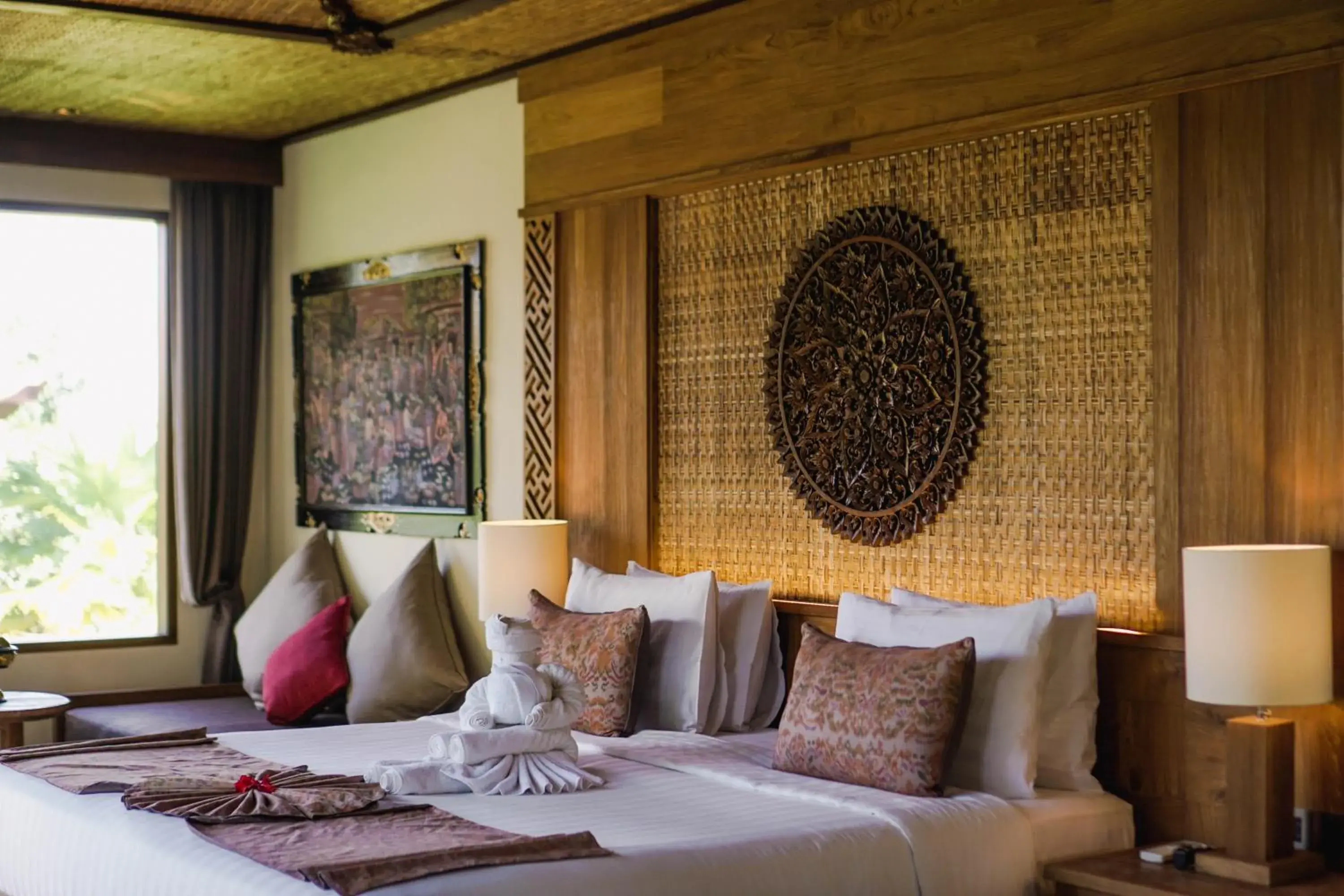 Bed in Sakti Garden Resort & Spa Bed in Sakti Garden Resort & Spa