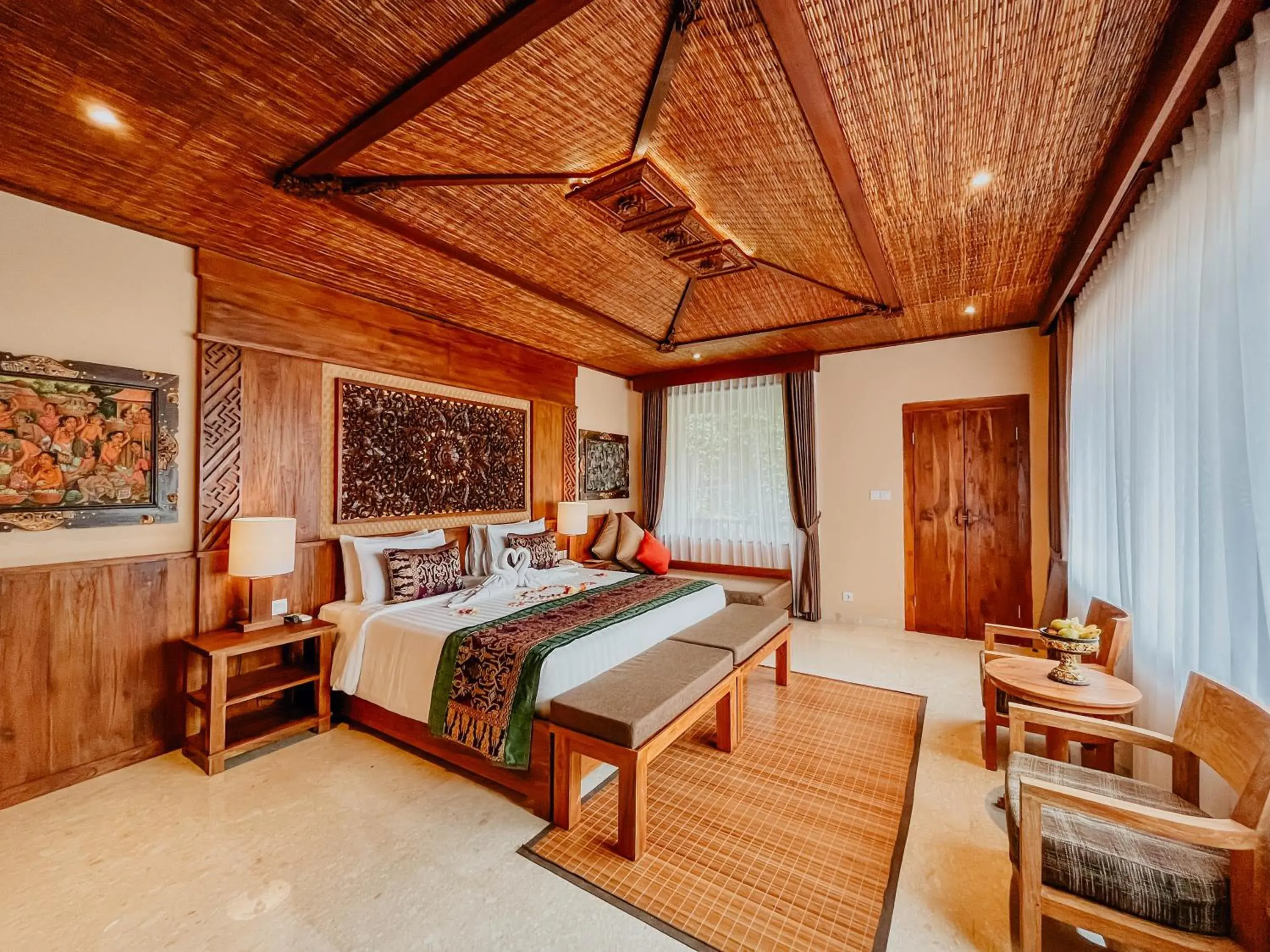 Bed in Sakti Garden Resort & Spa Bed in Sakti Garden Resort & Spa