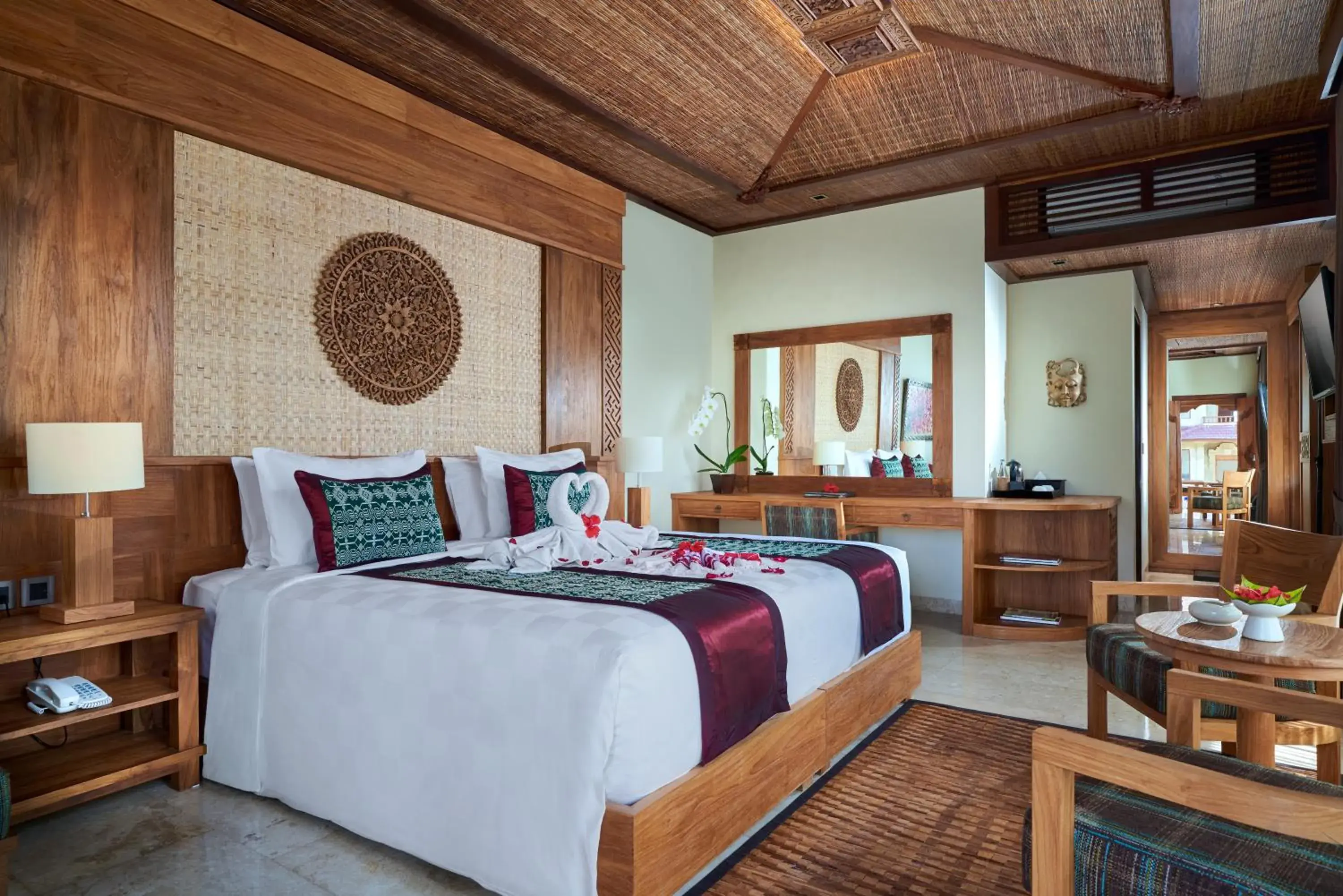 Bed in Sakti Garden Resort & Spa Bed in Sakti Garden Resort & Spa