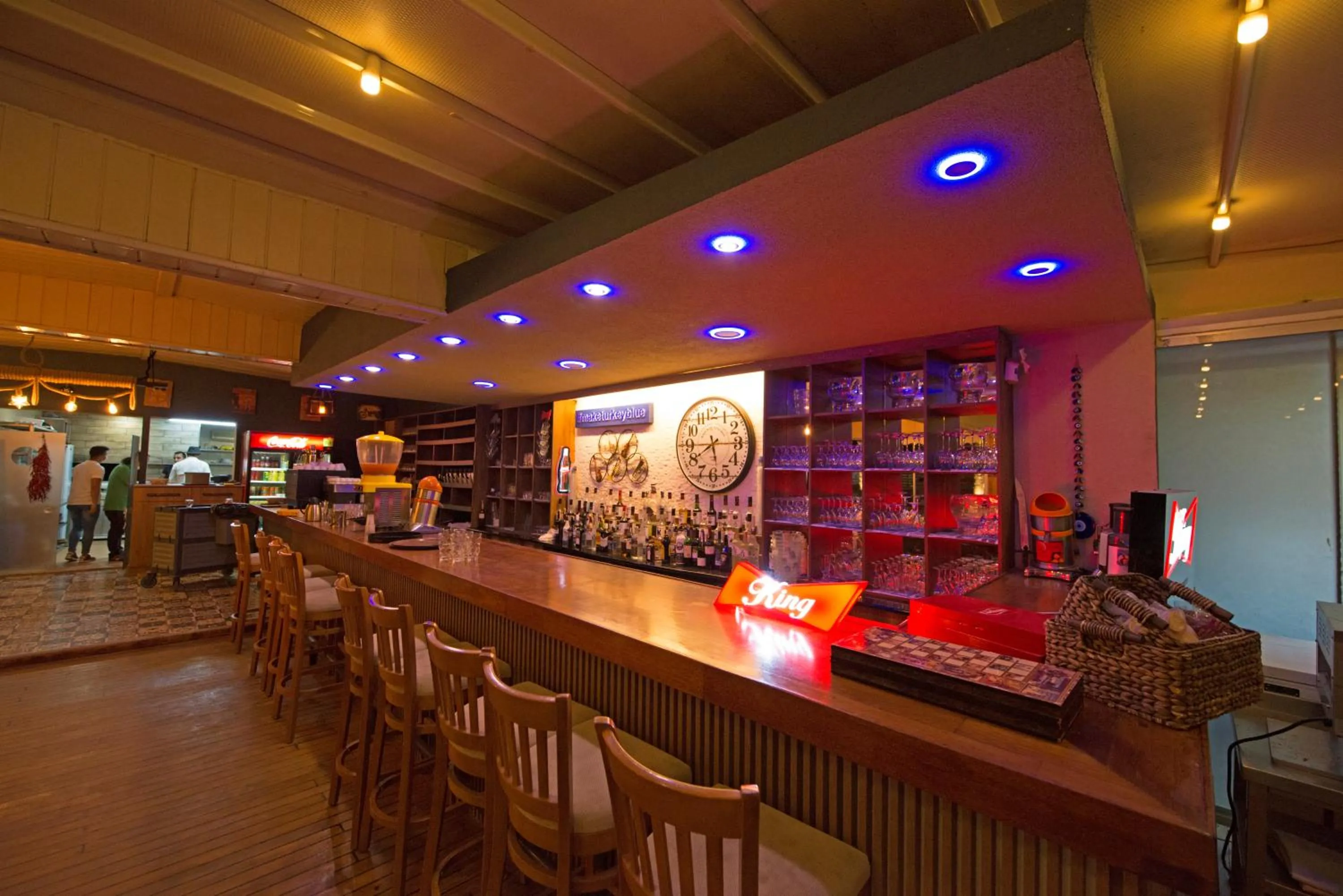 Lounge or bar in Blue Bay Beach Hotel