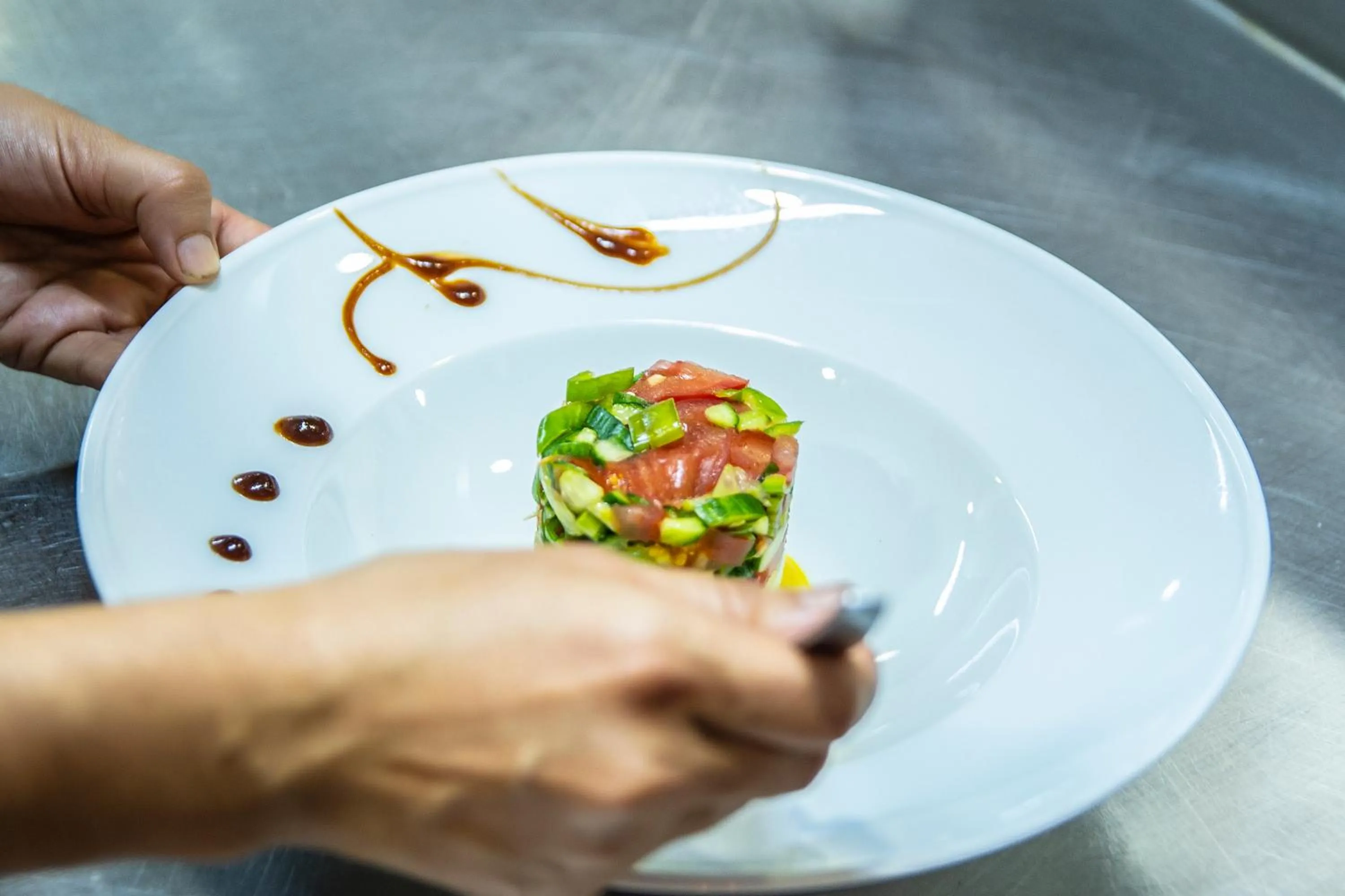 Food close-up in Blue Bay Beach Hotel