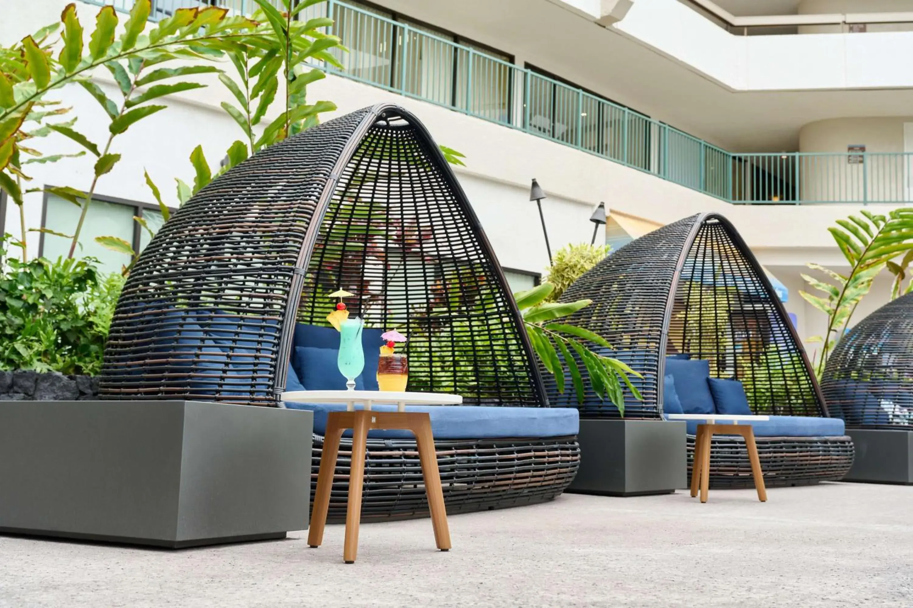 Pool view in OUTRIGGER Kona Resort and Spa Pool view in OUTRIGGER Kona Resort and Spa