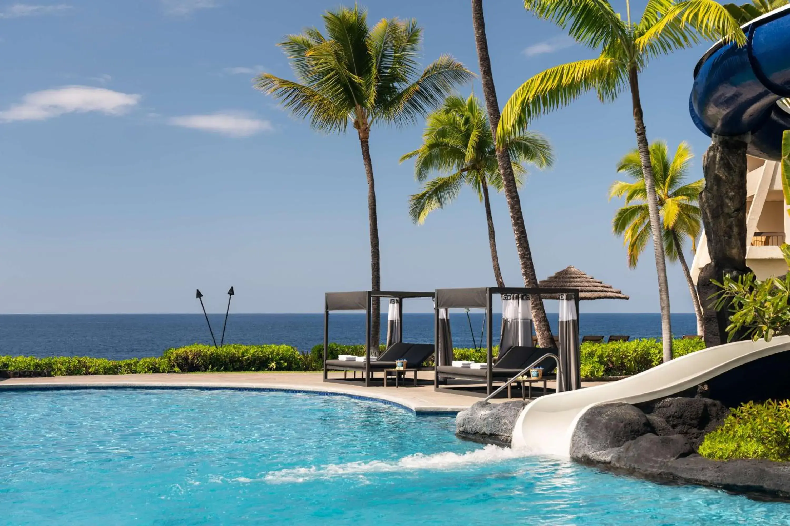 Pool view in OUTRIGGER Kona Resort and Spa Pool view in OUTRIGGER Kona Resort and Spa