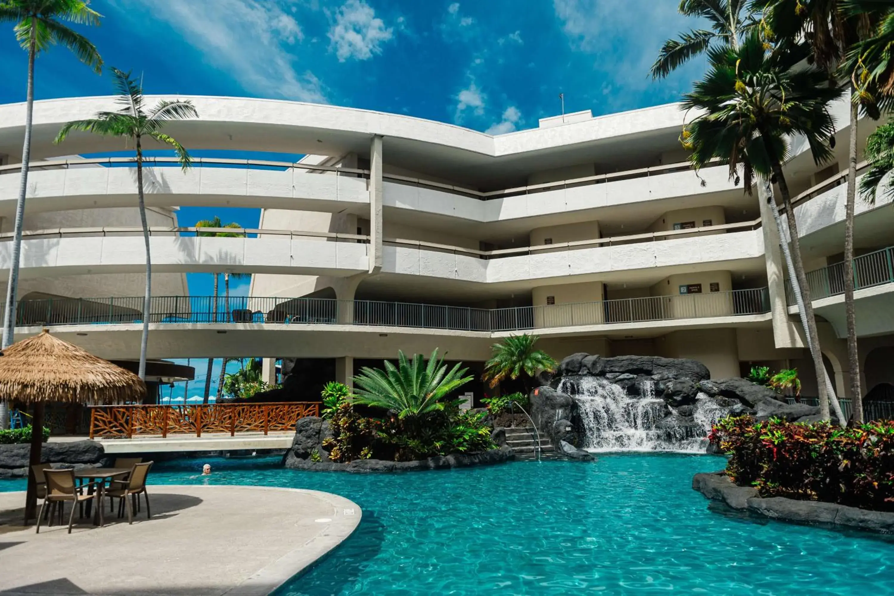 Pool view in OUTRIGGER Kona Resort and Spa Pool view in OUTRIGGER Kona Resort and Spa