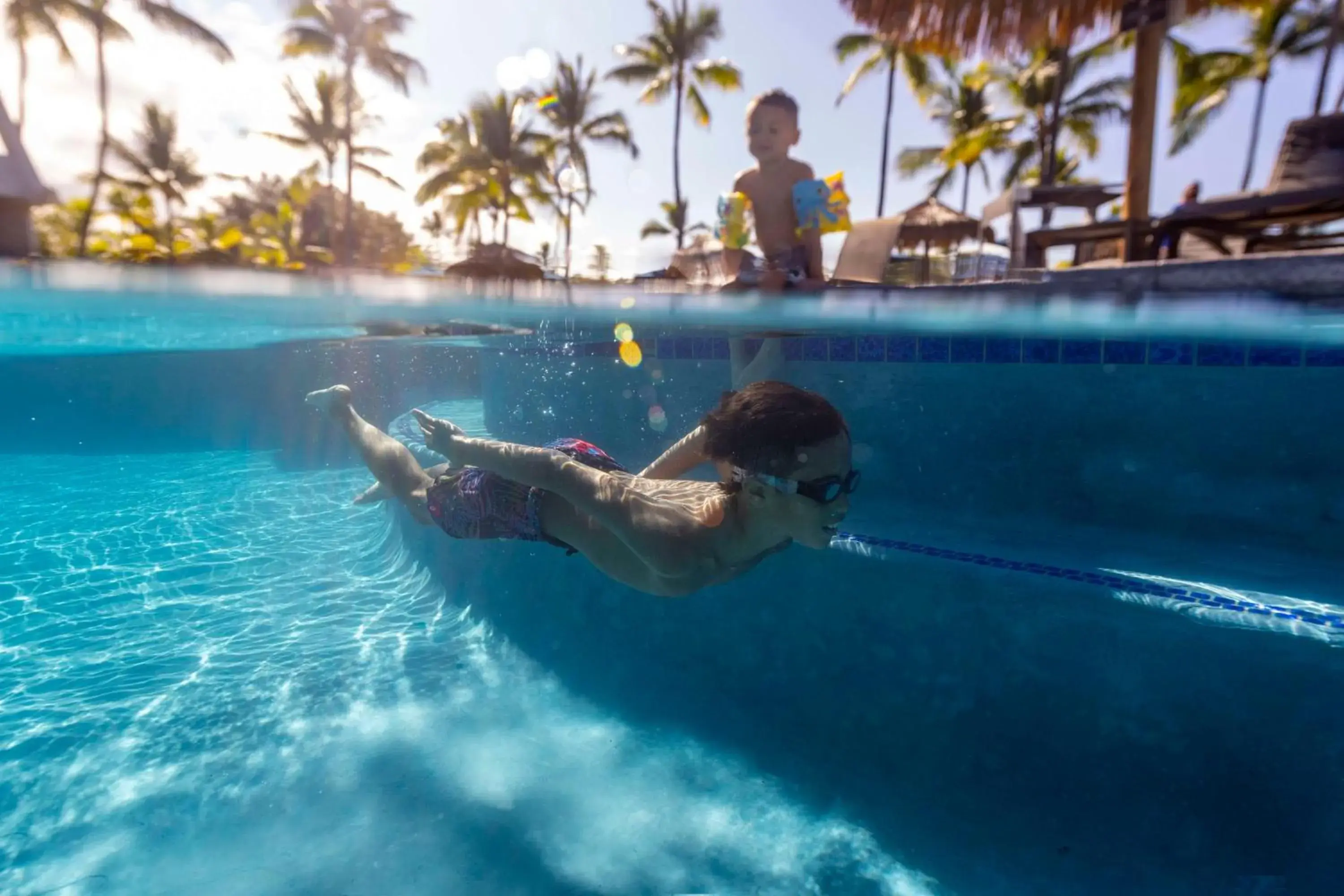 Pool view in OUTRIGGER Kona Resort and Spa Pool view in OUTRIGGER Kona Resort and Spa