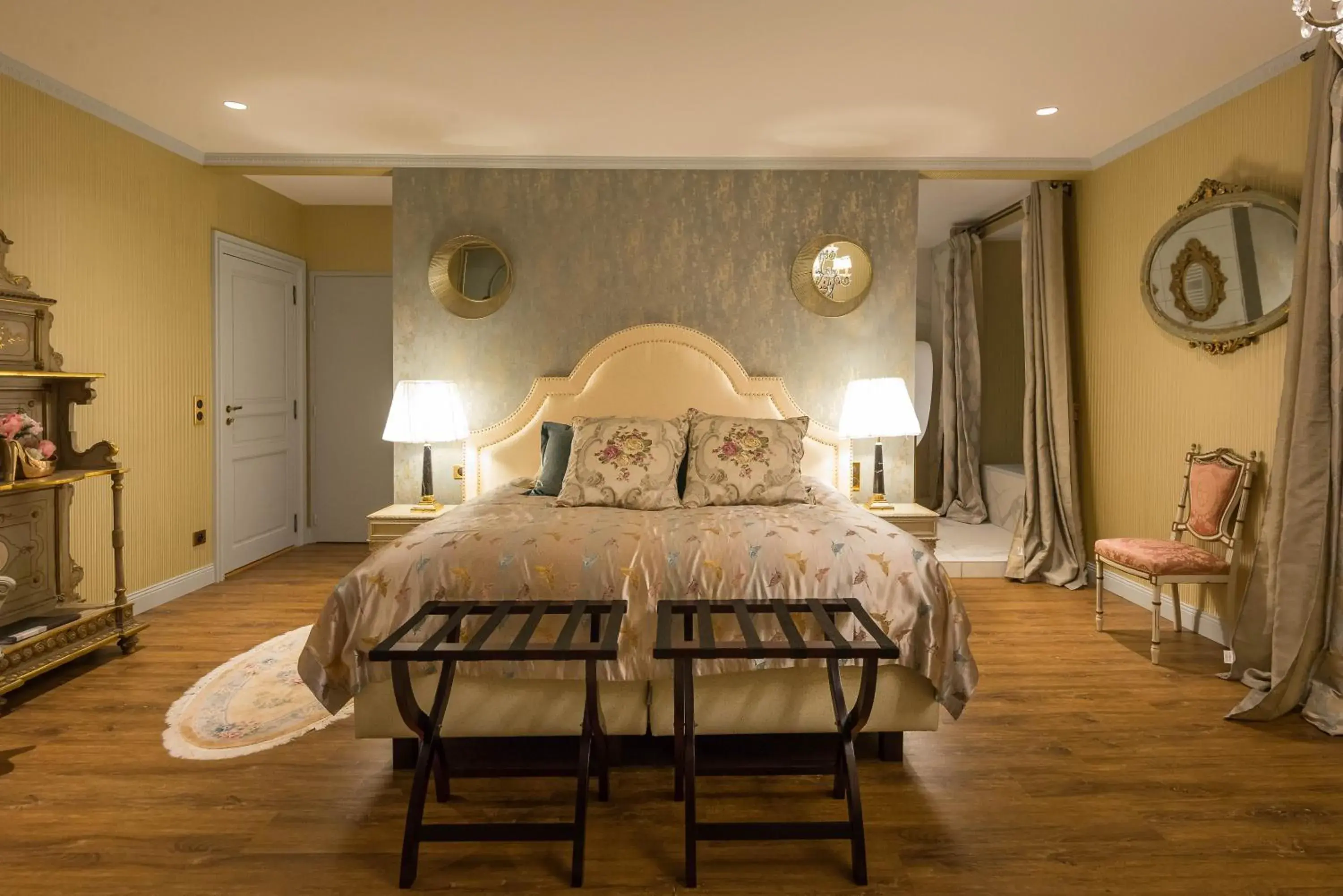 Bed in Chateau du Bec du Gave Bed in Chateau du Bec du Gave