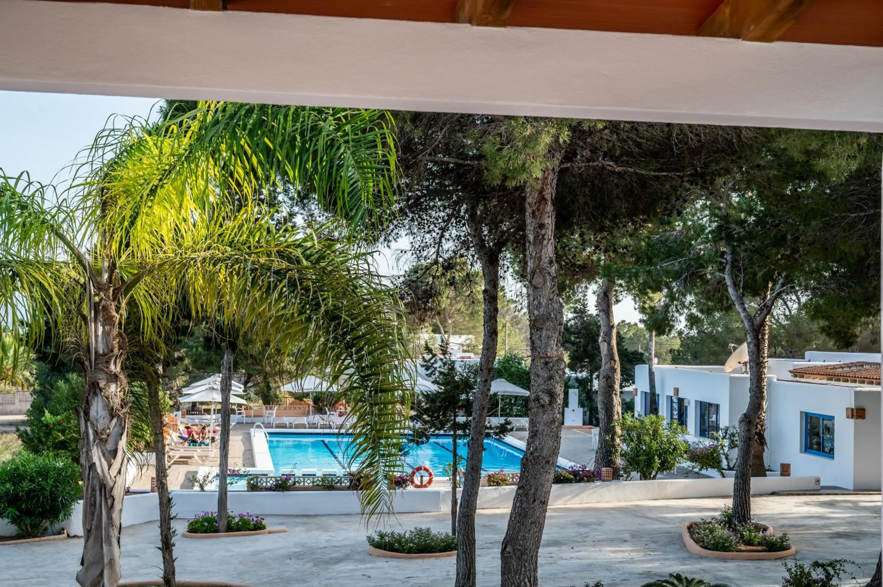 Pool view in Bungalows Es Pins - Emar Hotels