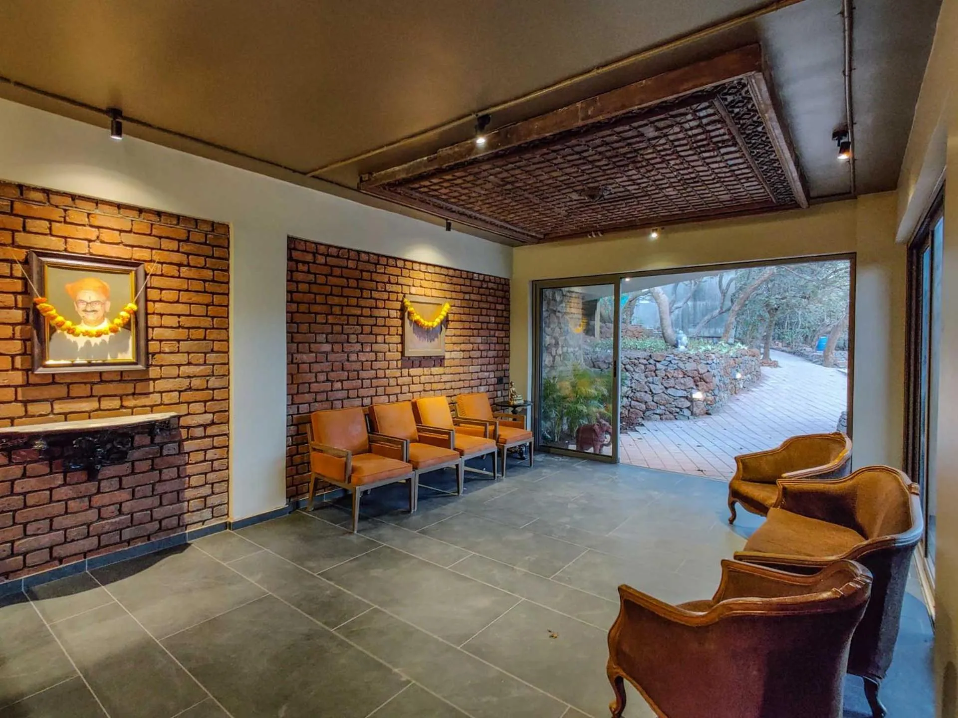 Lobby or reception in Advait Resort Kshetra Mahabaleshwar