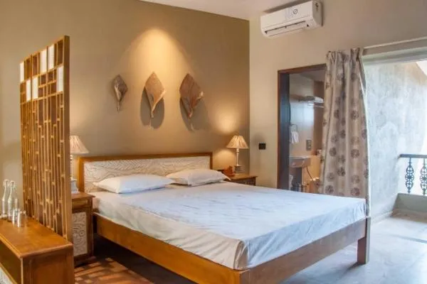 Bed in Advait Resort Kshetra Mahabaleshwar