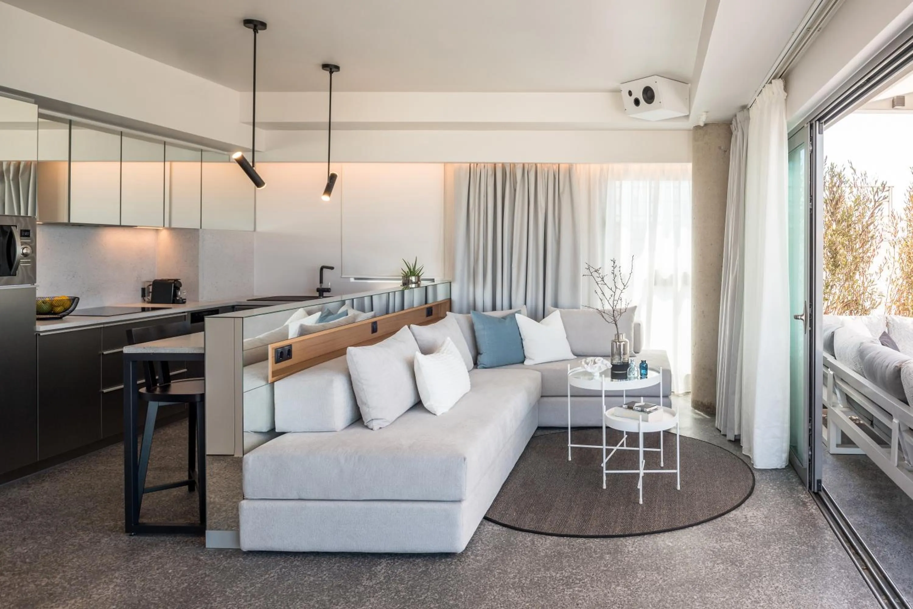 Seating area in Urban Suites