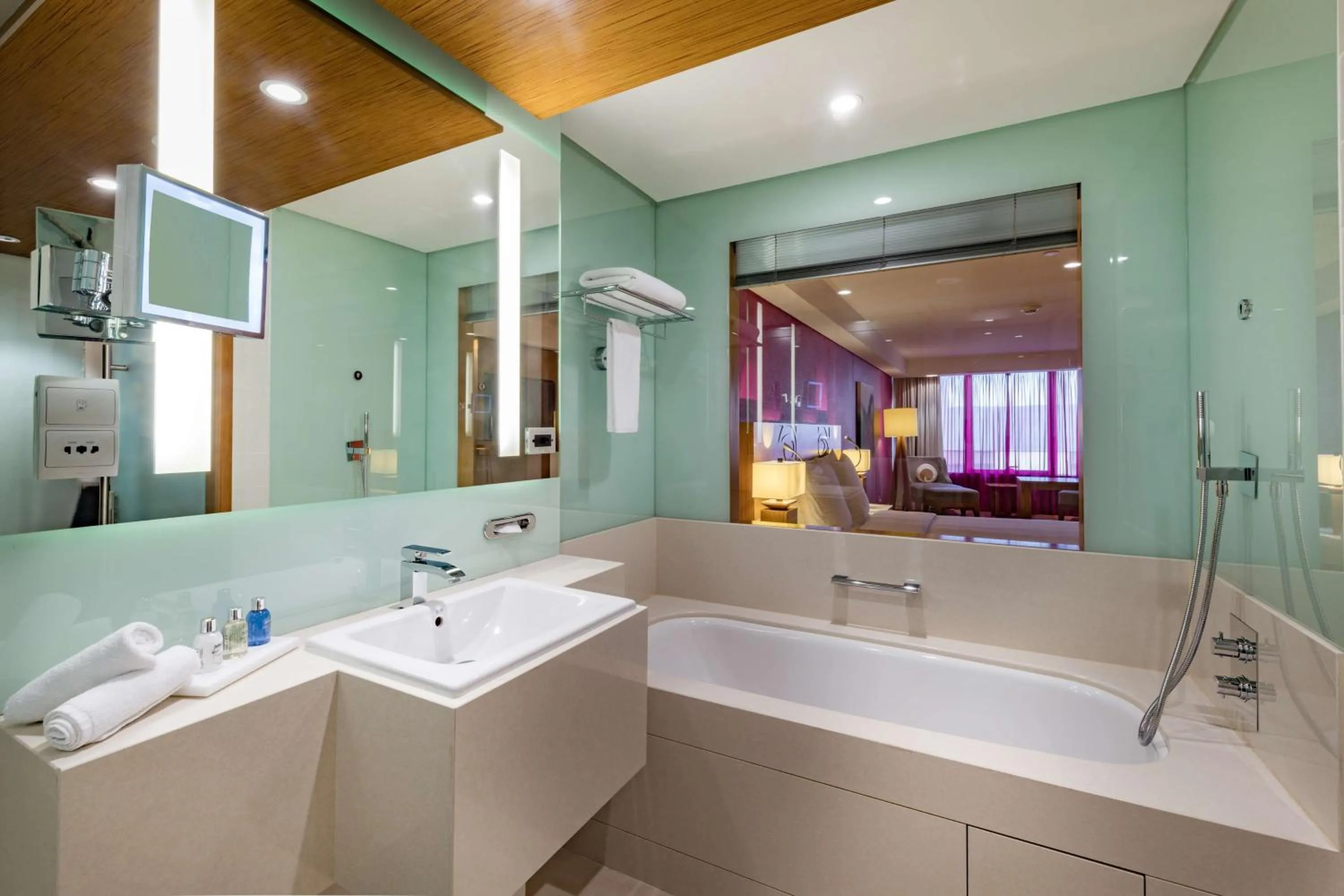 Bathroom in Radisson Blu Hotel, Kuwait