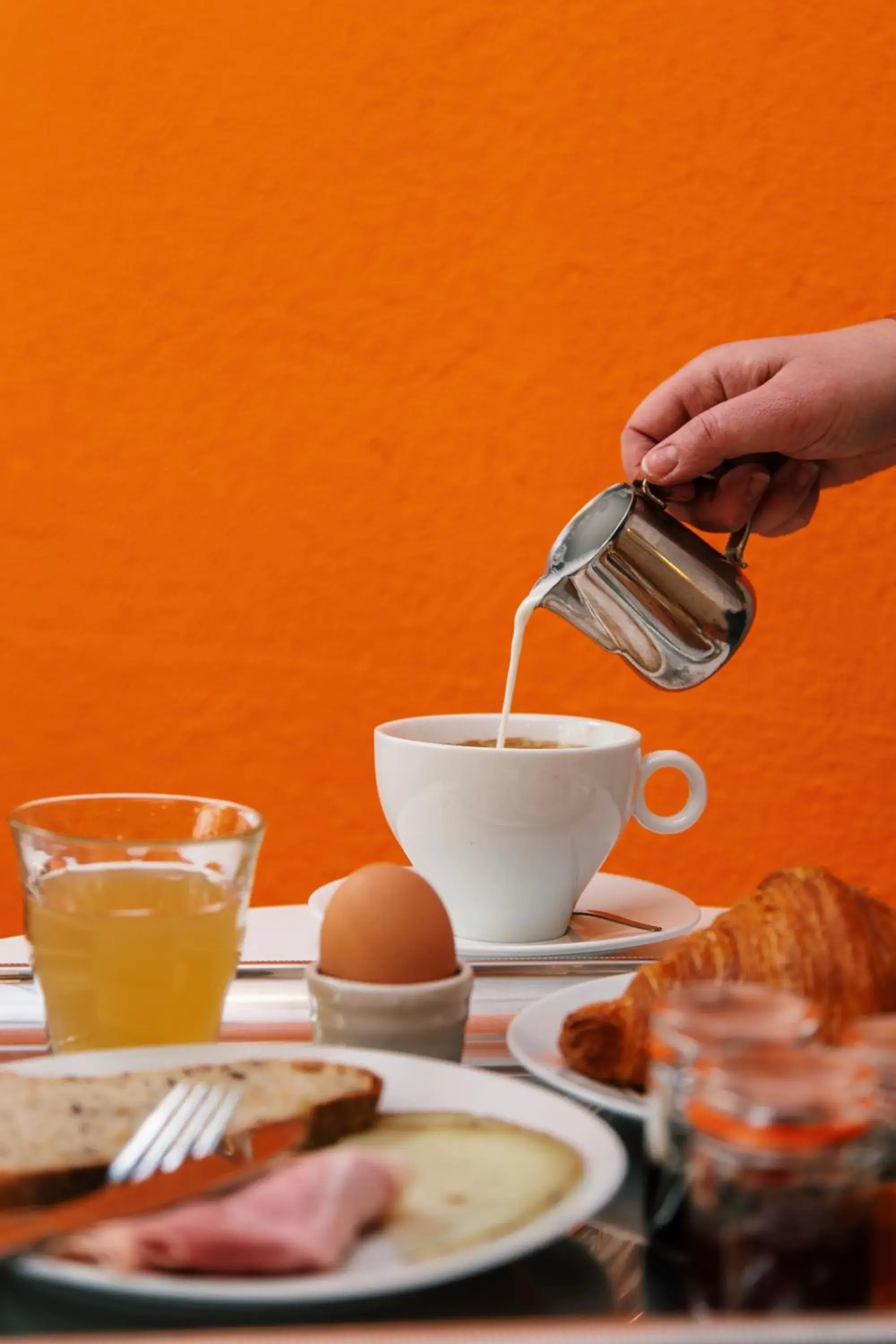 Breakfast in OLDEGAR Hôtel Breakfast in OLDEGAR Hôtel