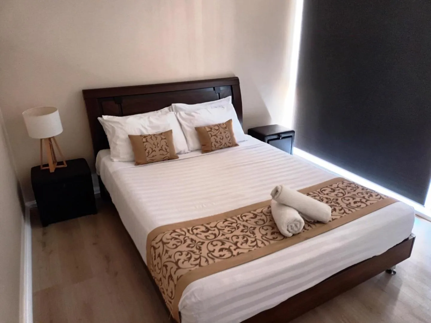 Bed in Albion Motel Finley